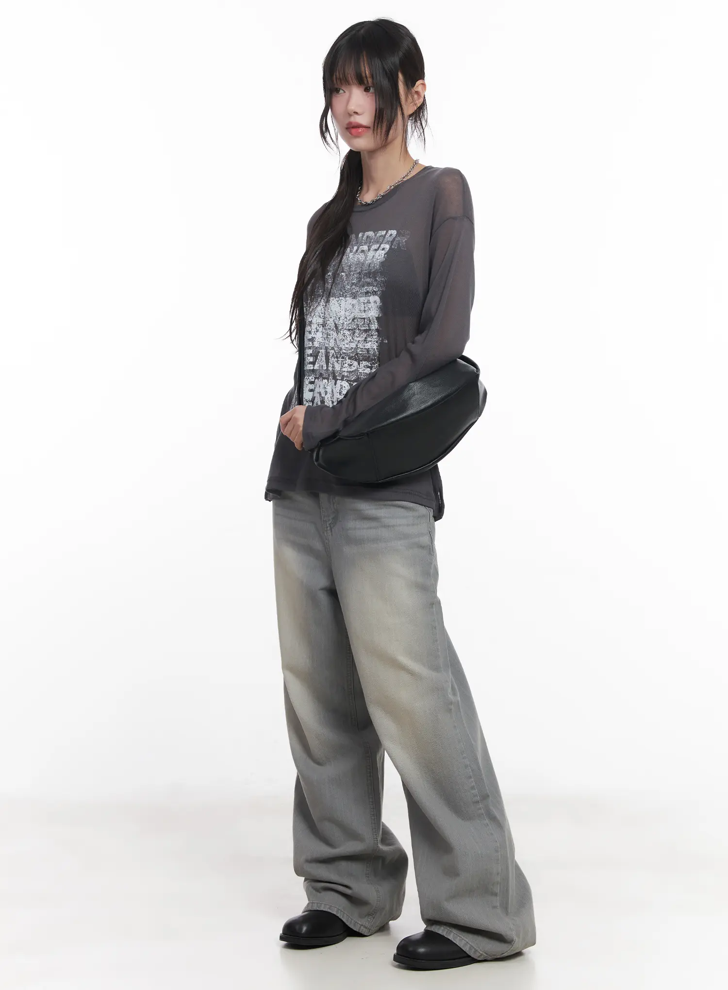 Harin Washed Wide-Leg Jeans CU520 - Image 8