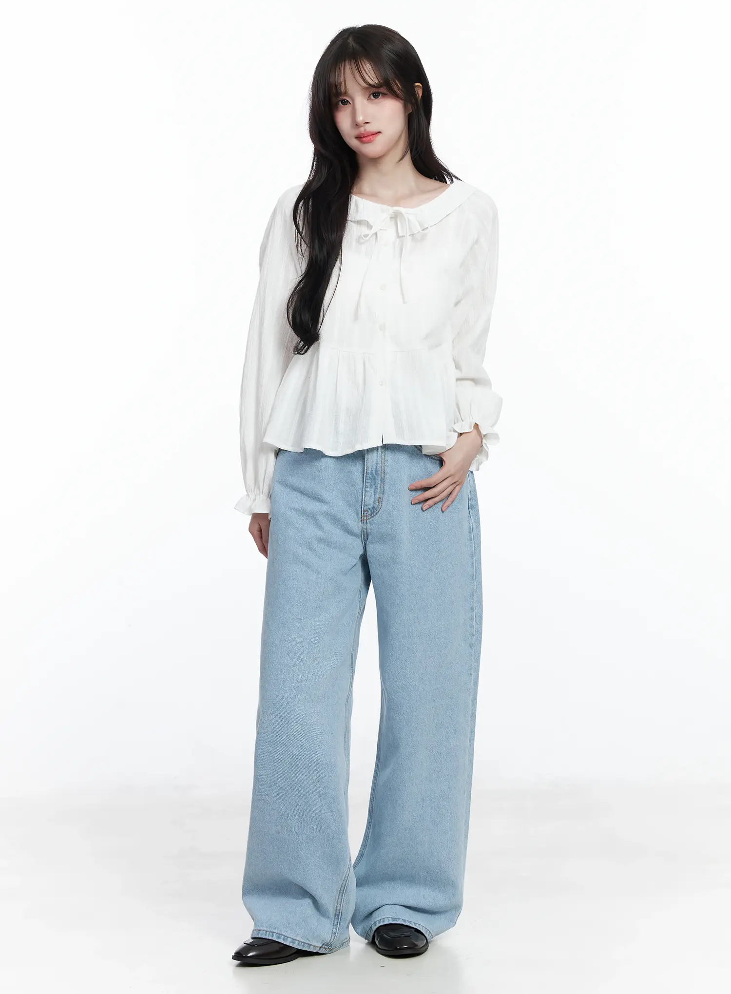 Harp Wide Leg Jeans IJ529 - Image 5