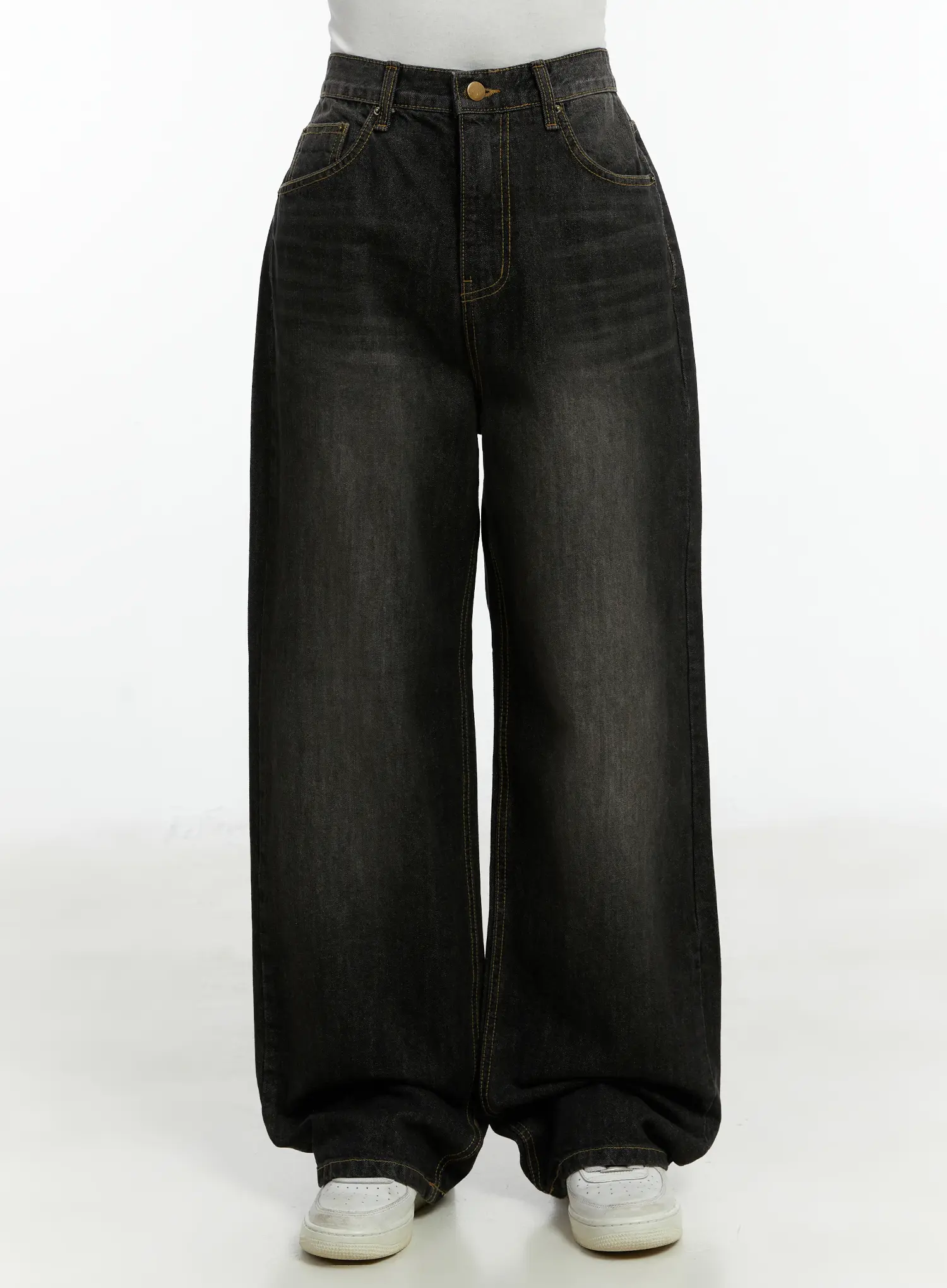 Haze Washed Wide-Leg Jeans CD523