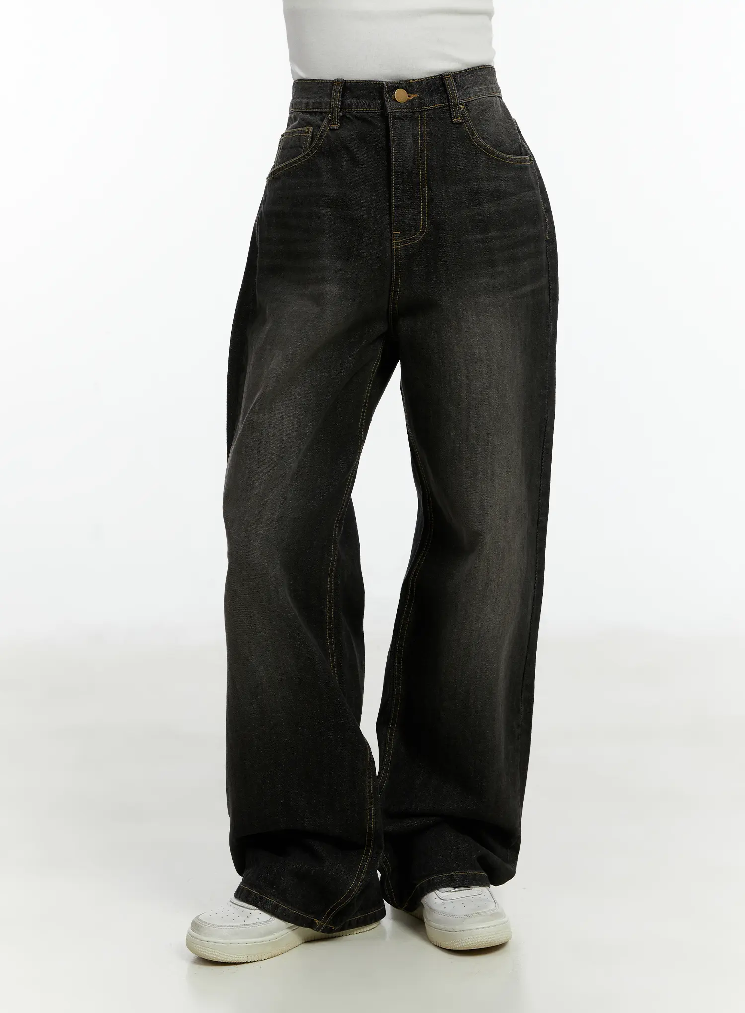 Haze Washed Wide-Leg Jeans CD523 - Image 8