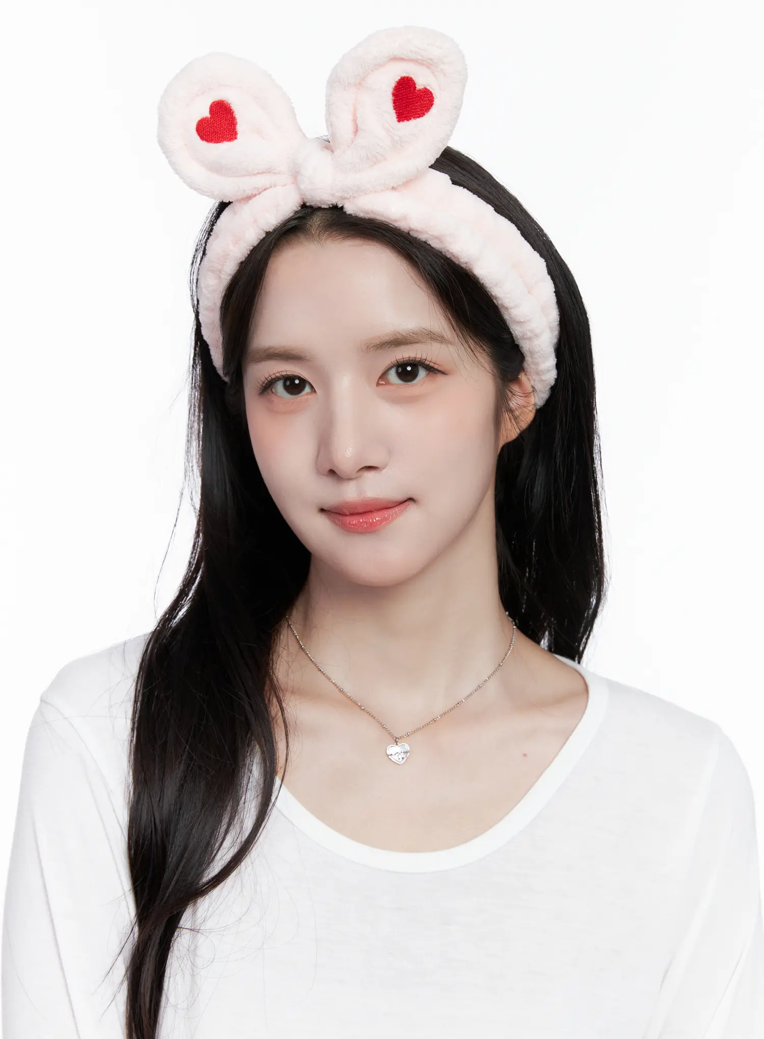 Heart Bunny Ear Headband CS523 - Image 2
