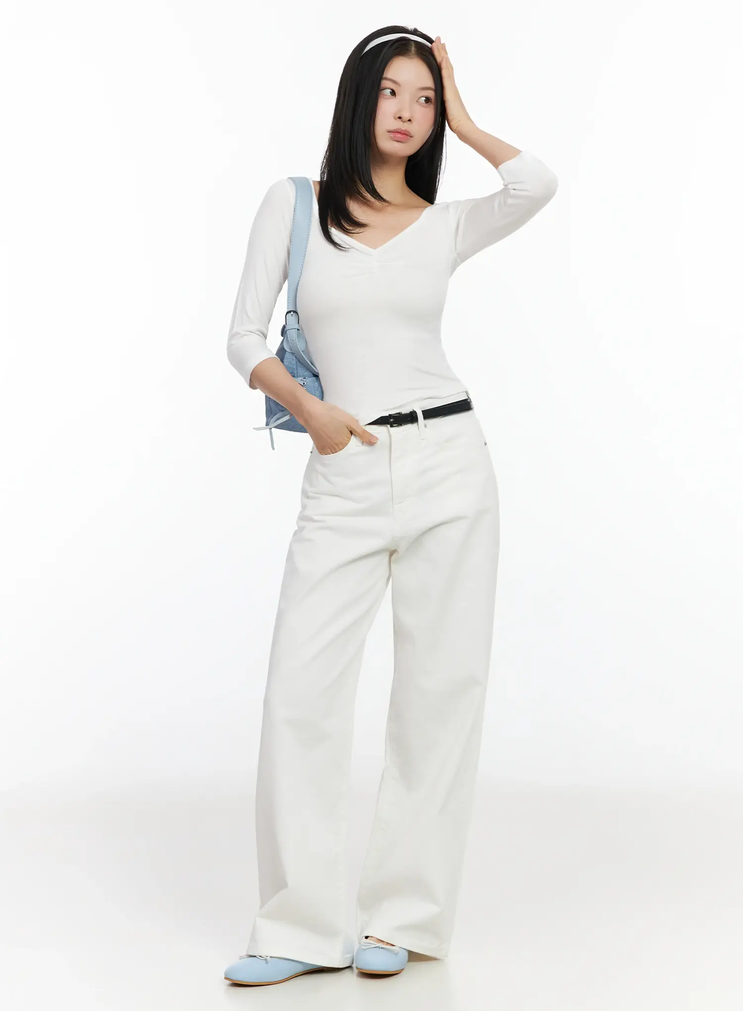 Heart Neck Long Sleeve Top IM524 - Image 11