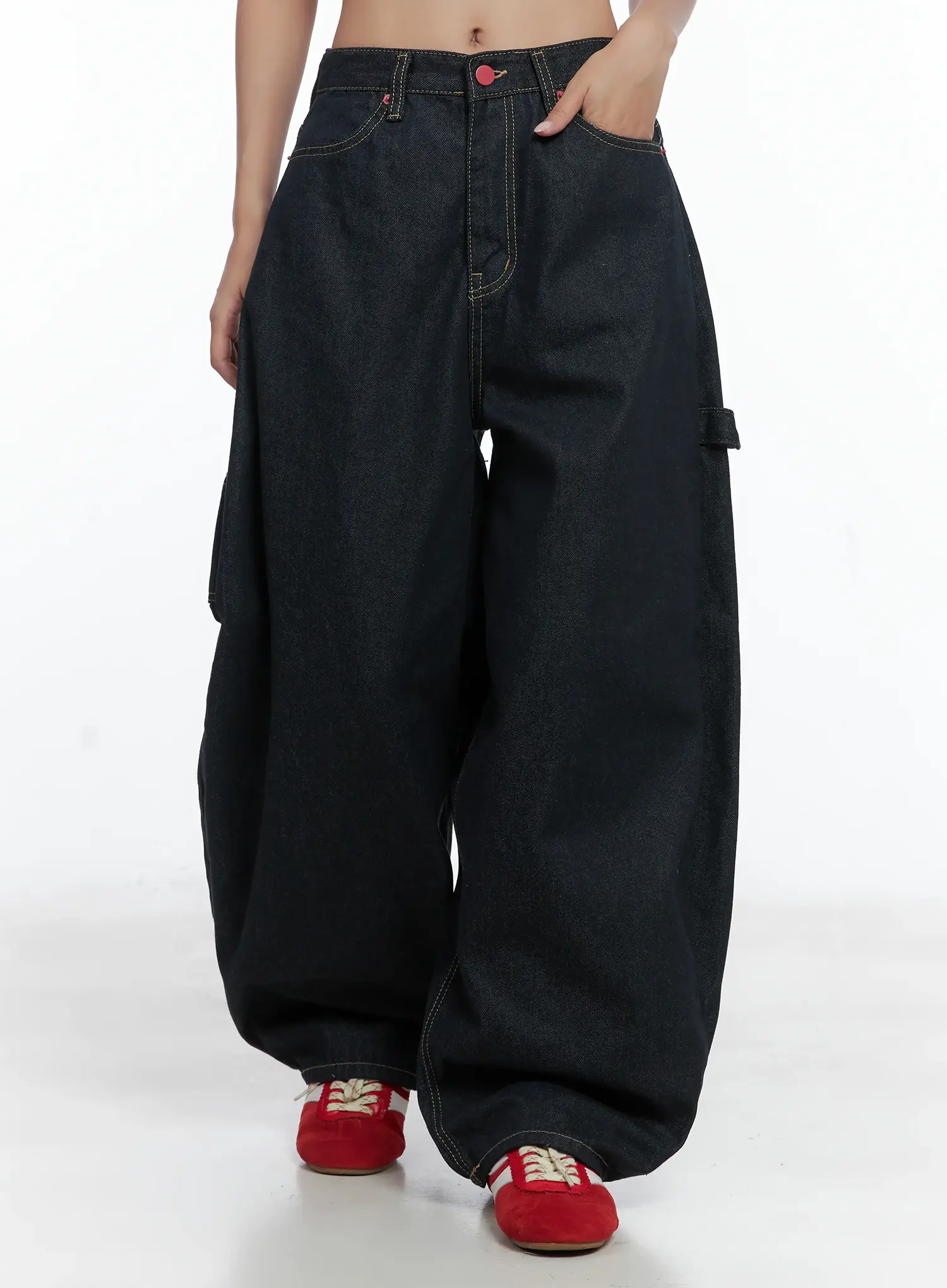 Heart Pocket Balloon Jeans CS503 - Image 10