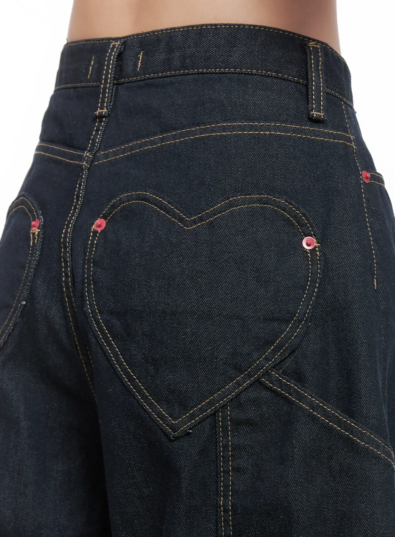 Heart Pocket Balloon Jeans CS503 - Image 7