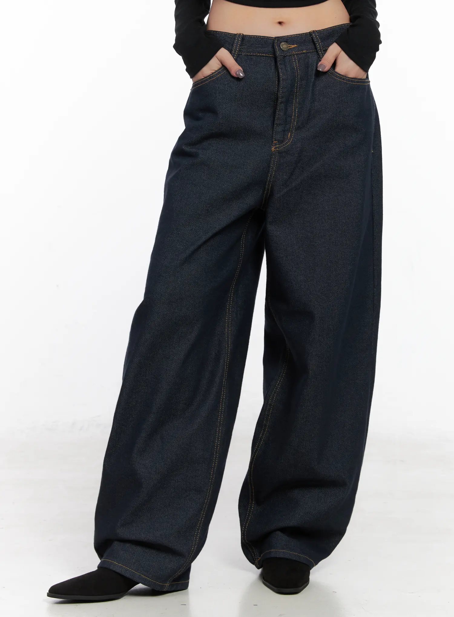 Heaven Wide-Leg Dark Washed Jeans CN513