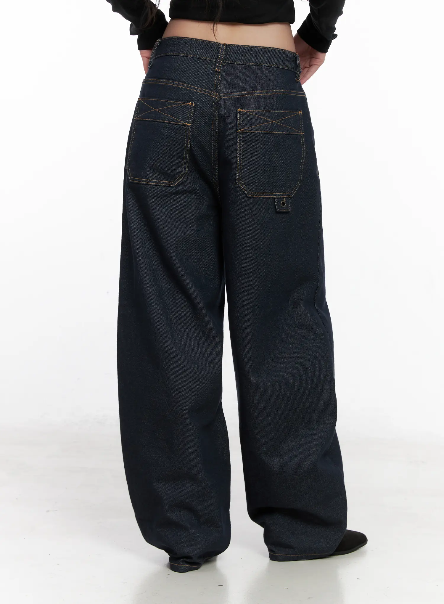 Heaven Wide-Leg Dark Washed Jeans CN513 - Image 7