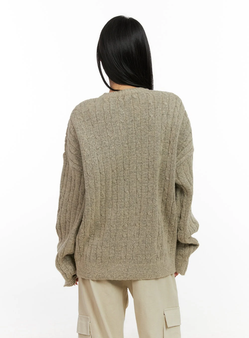 Henley Neck Long Sleeve Sweater CN416 - Image 6