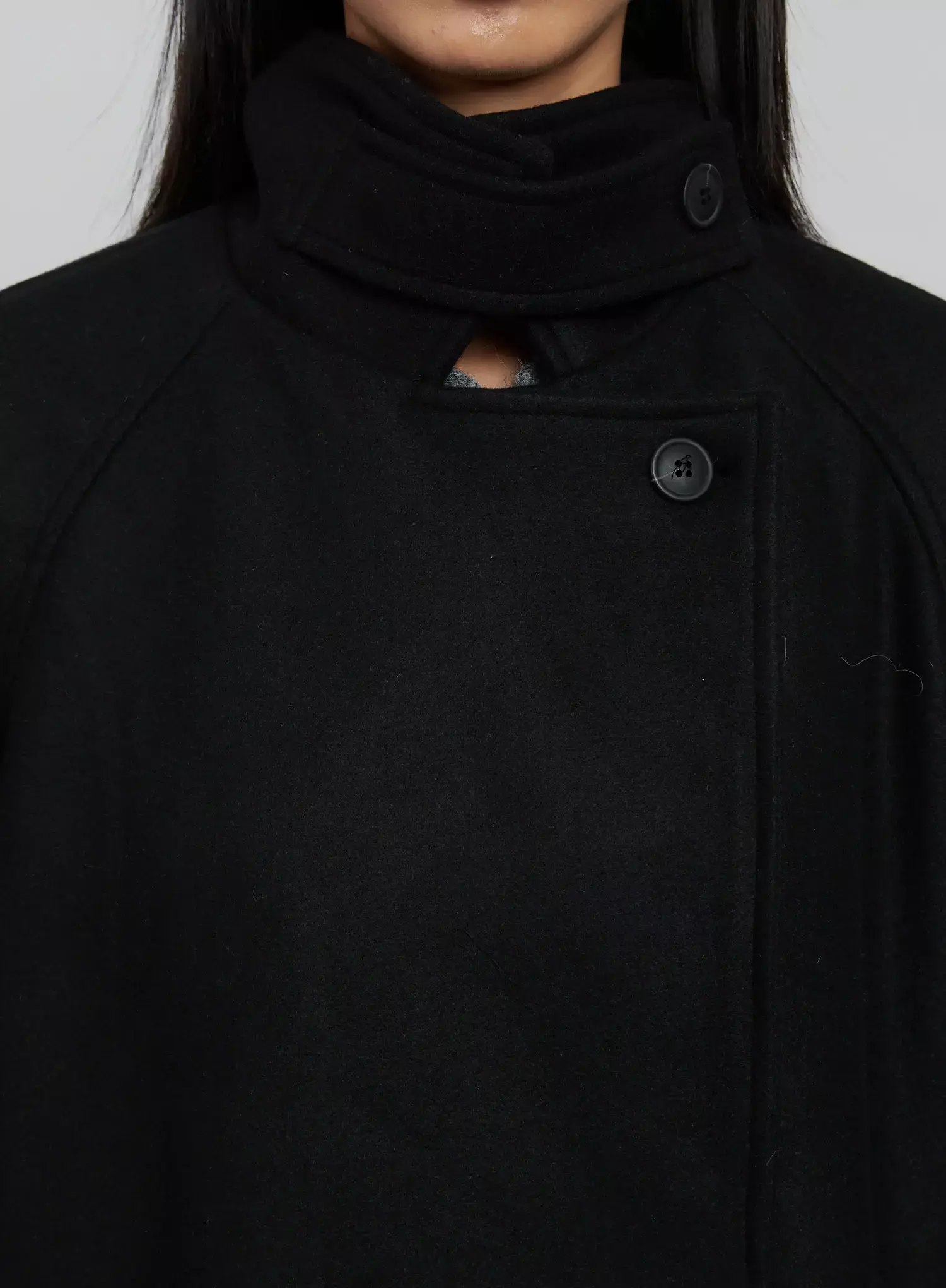 High Neck Button Coat IJ509 - Image 3