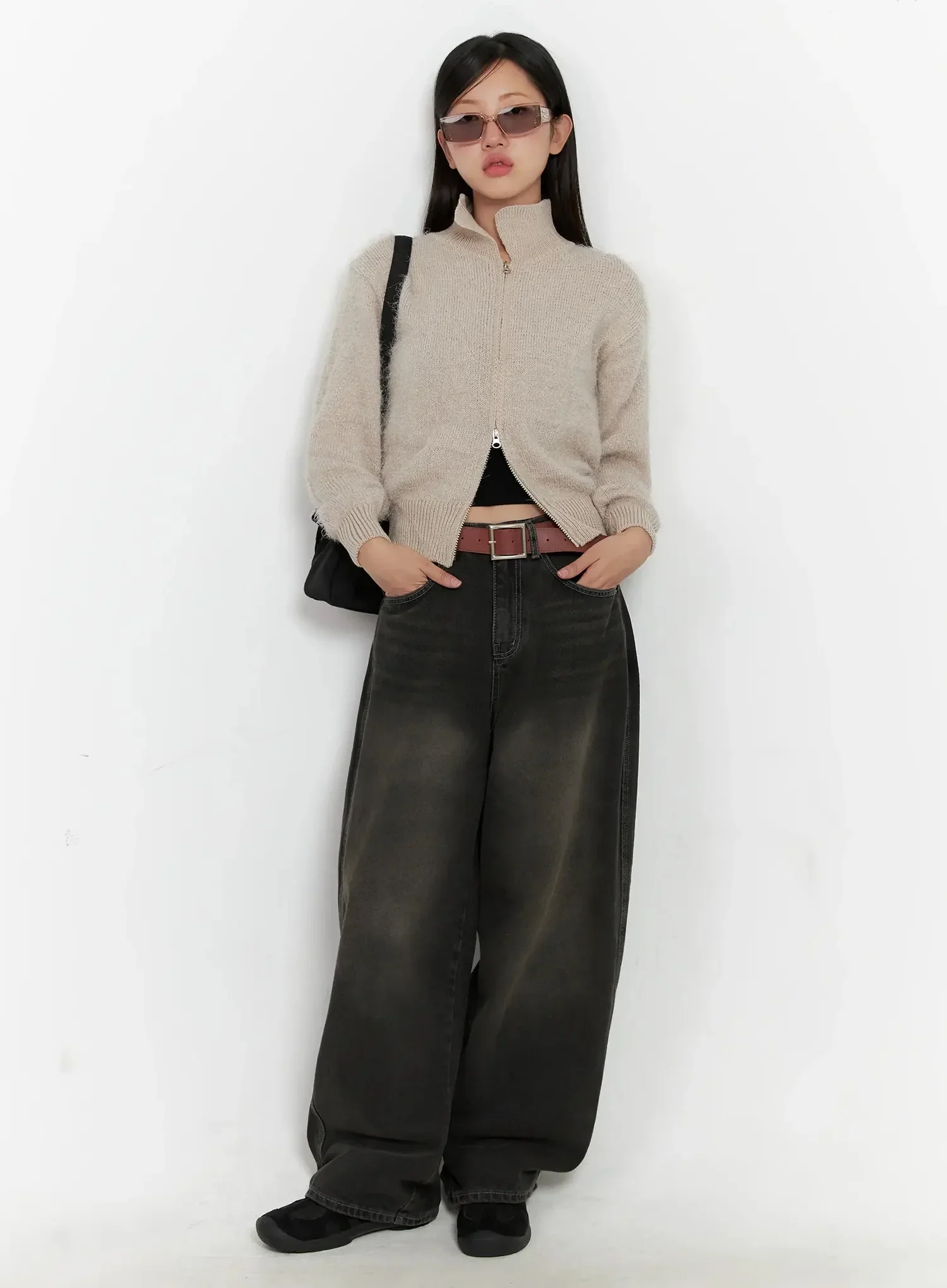 High Neck Zip Up Sweater IG527 - Image 10