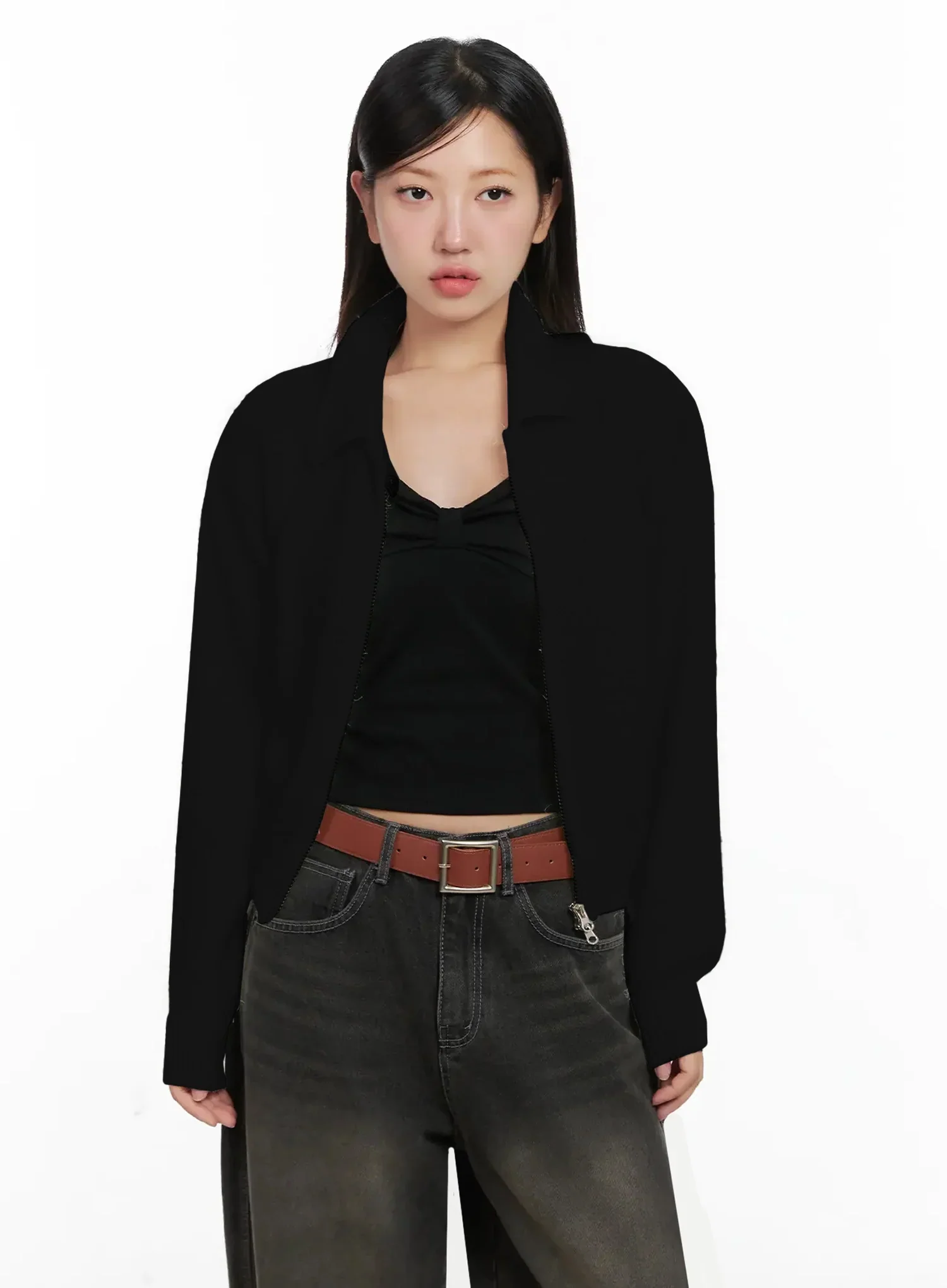 High Neck Zip Up Sweater IG527 - Image 13