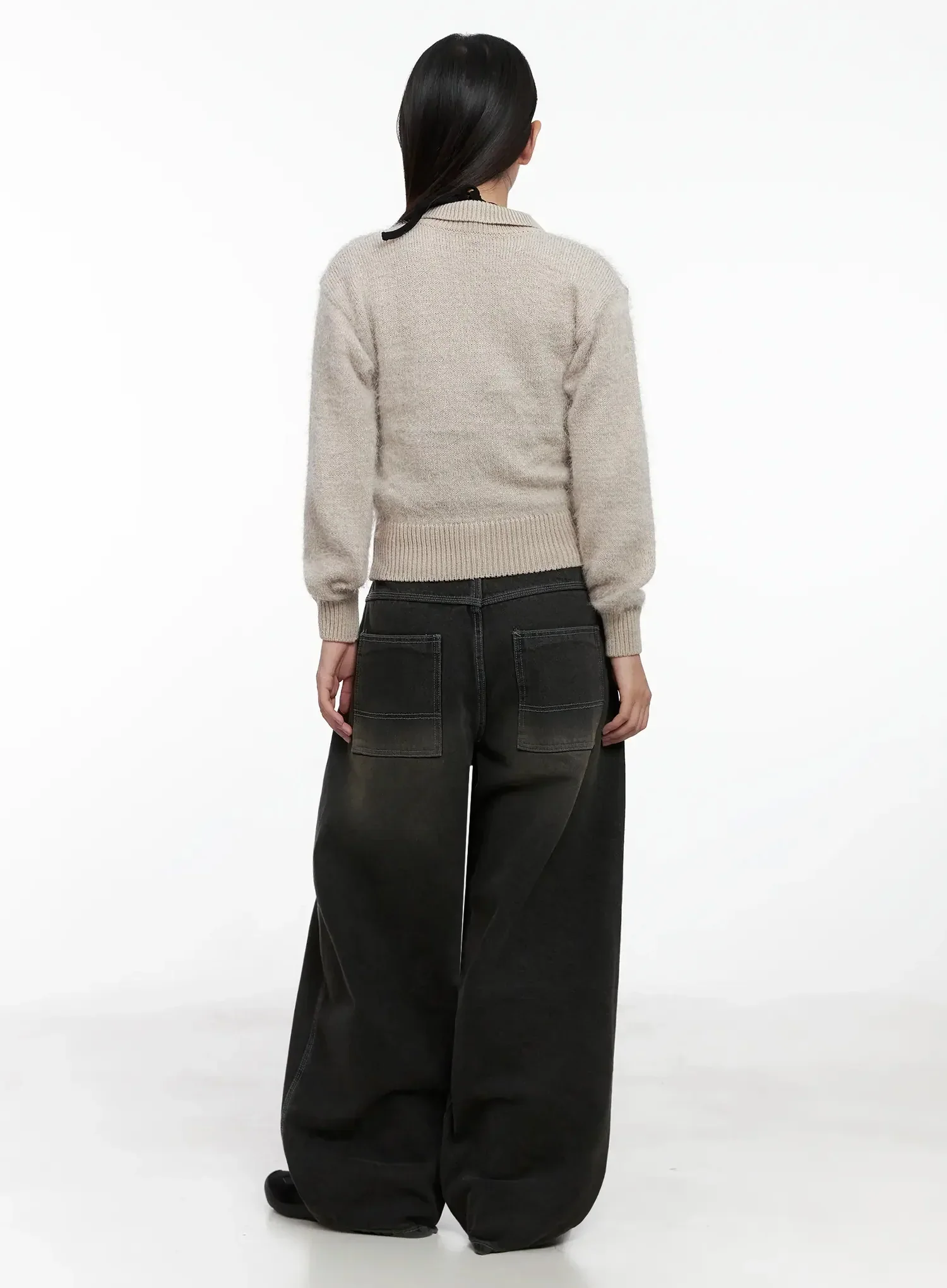 High Neck Zip Up Sweater IG527 - Image 9