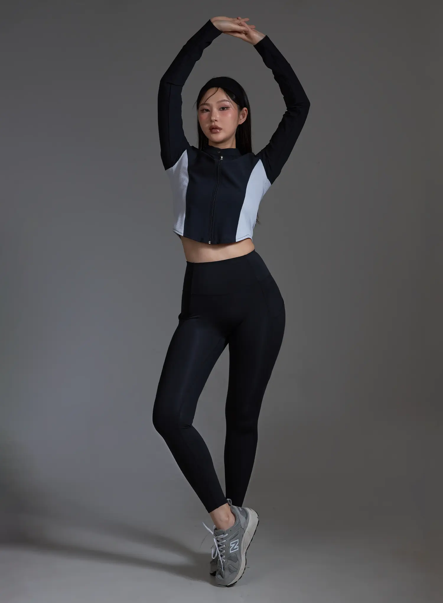 High-Waist Active Pocket Leggings (Black) IO517 - Image 11