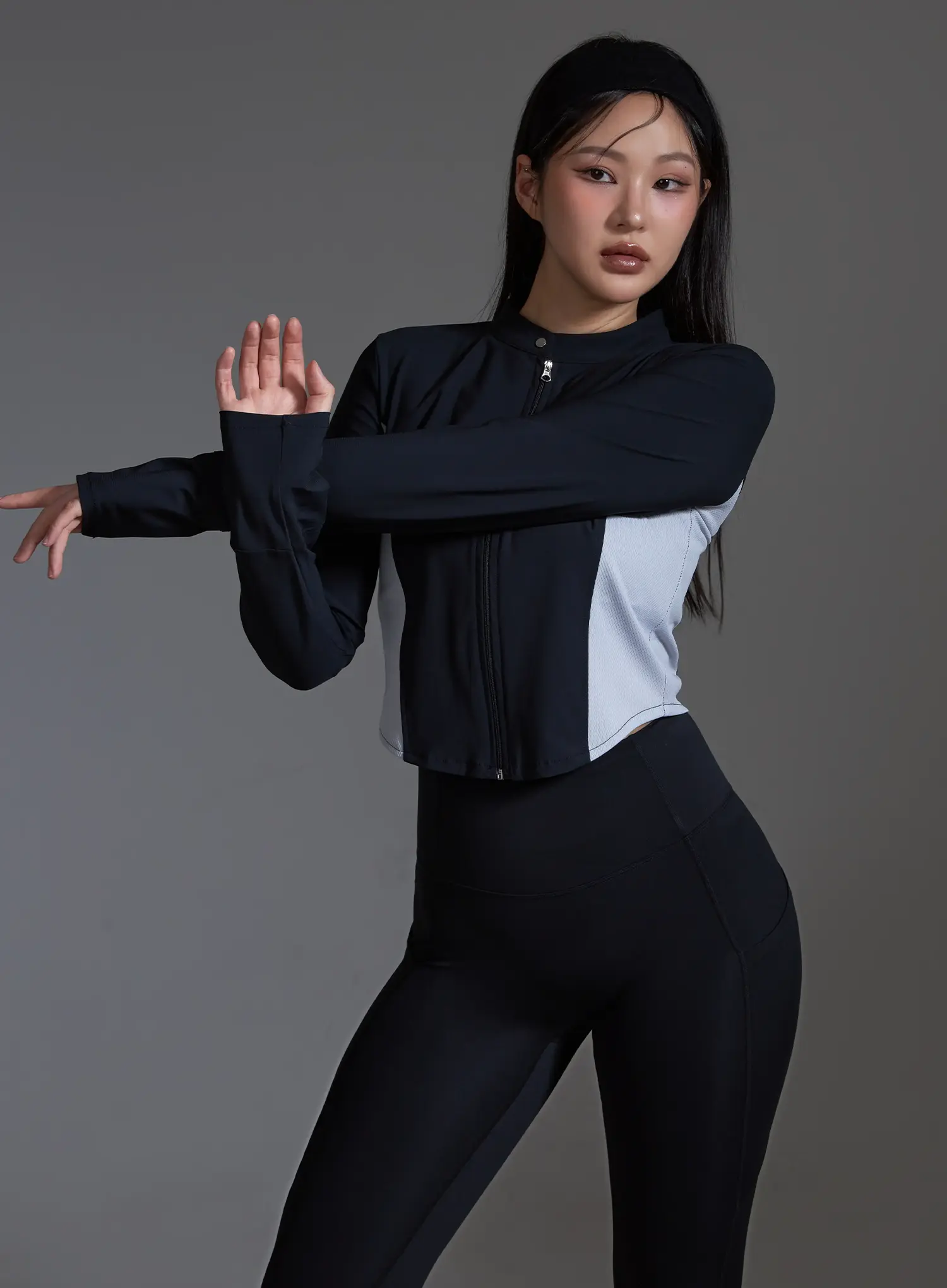 High-Waist Active Pocket Leggings (Black) IO517 - Image 12