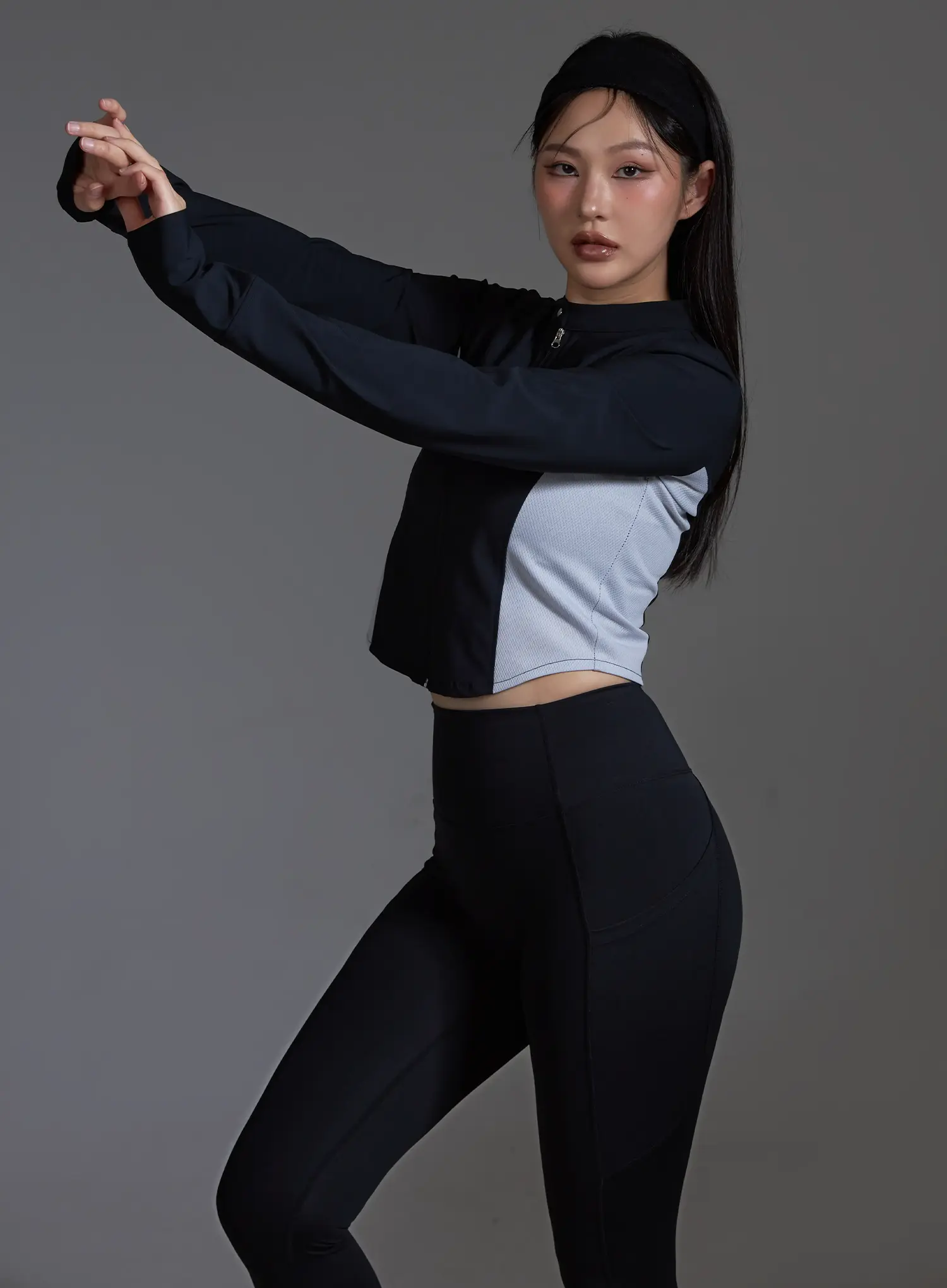 High-Waist Active Pocket Leggings (Black) IO517 - Image 13
