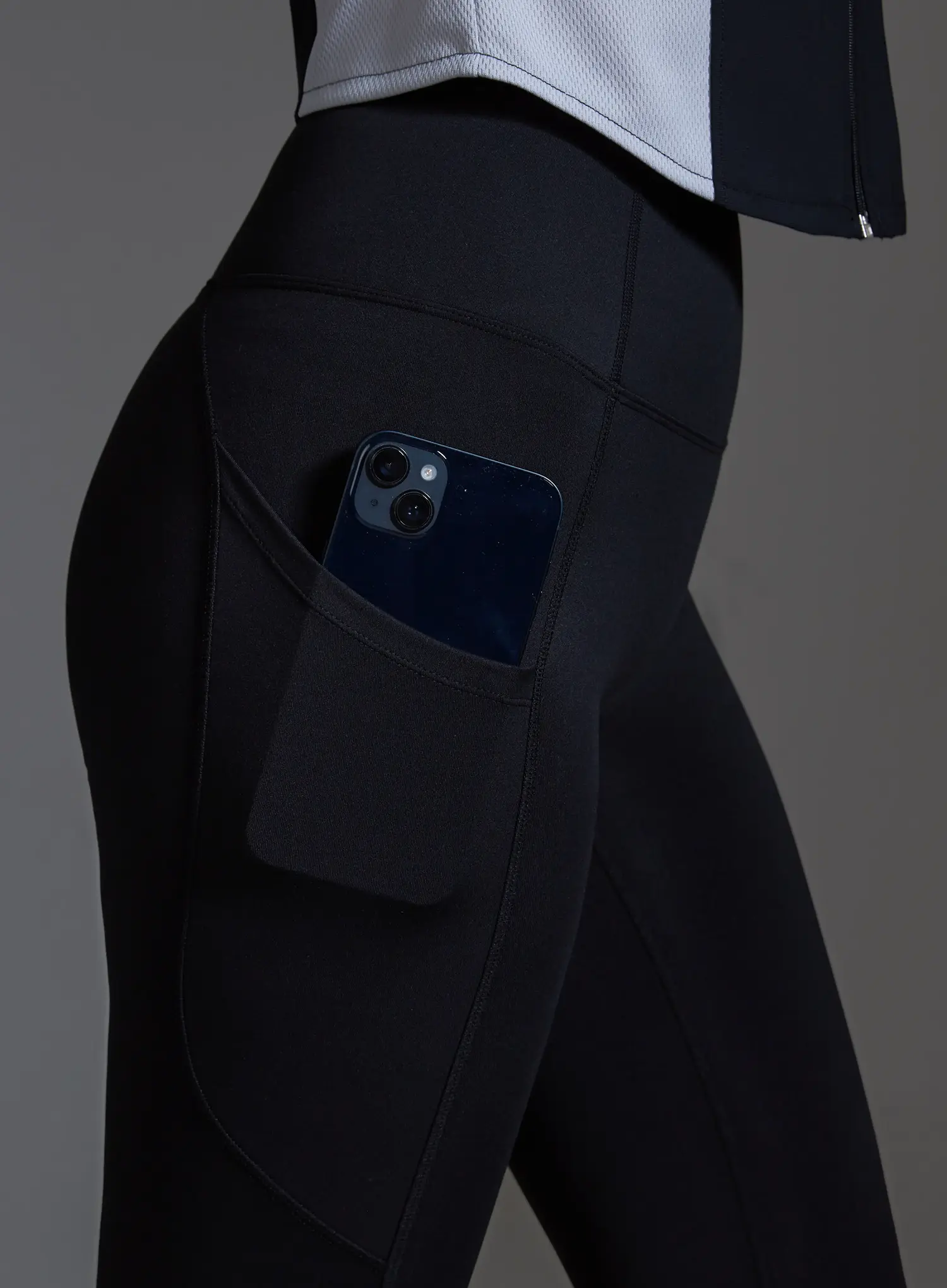 High-Waist Active Pocket Leggings (Black) IO517 - Image 7