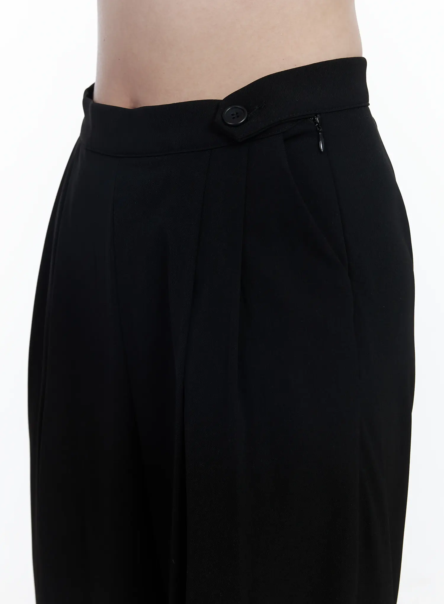 High-Waist Buttoned Wide Leg Trousers IF520 - Image 6
