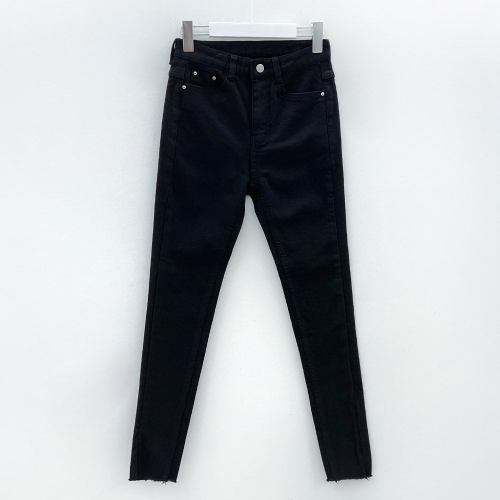 High Waist Cotton Skinny Pants J31 - Image 19