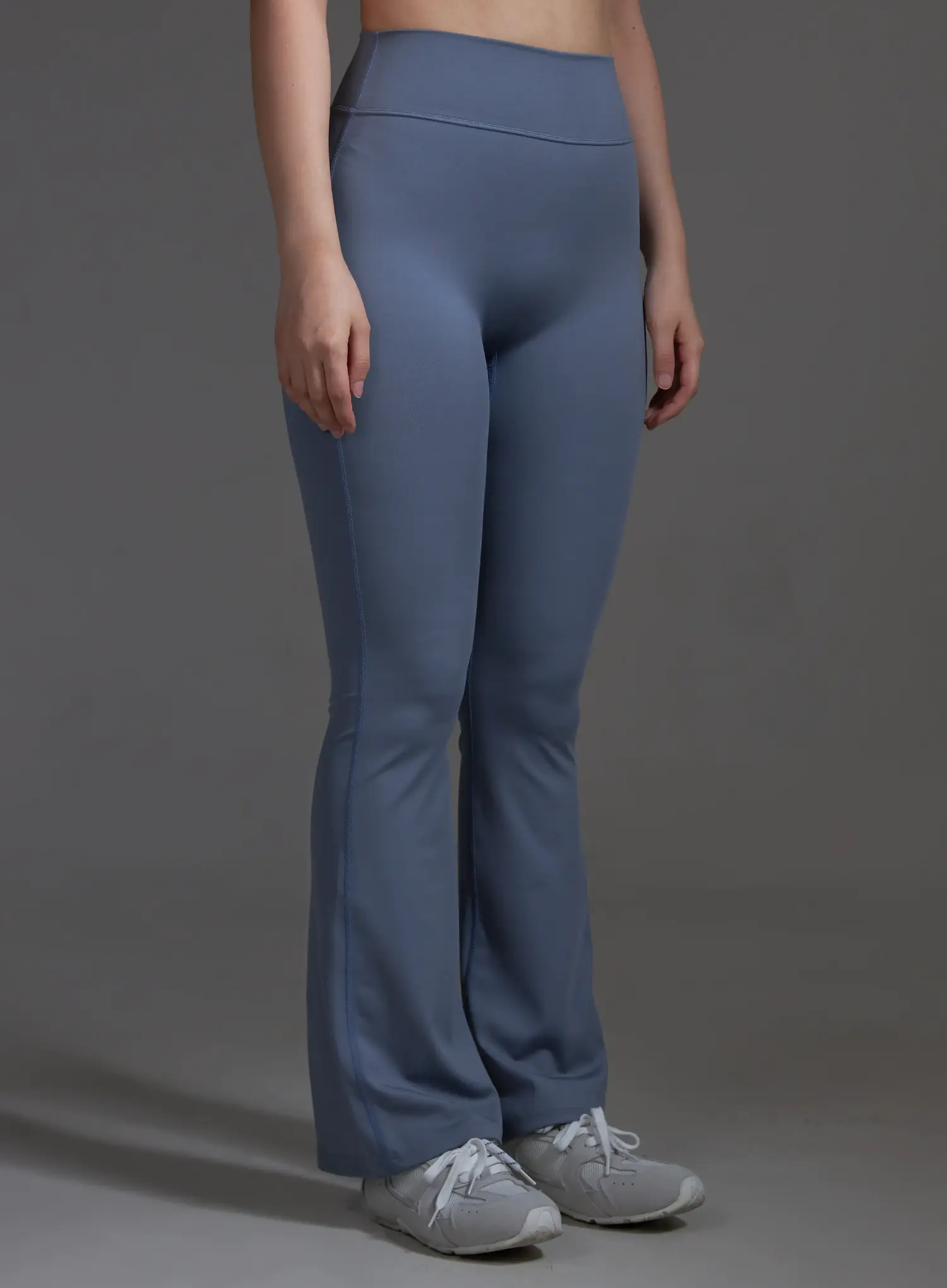 High-Waist Flared Leggings (Light Blue) IO517 - Image 5