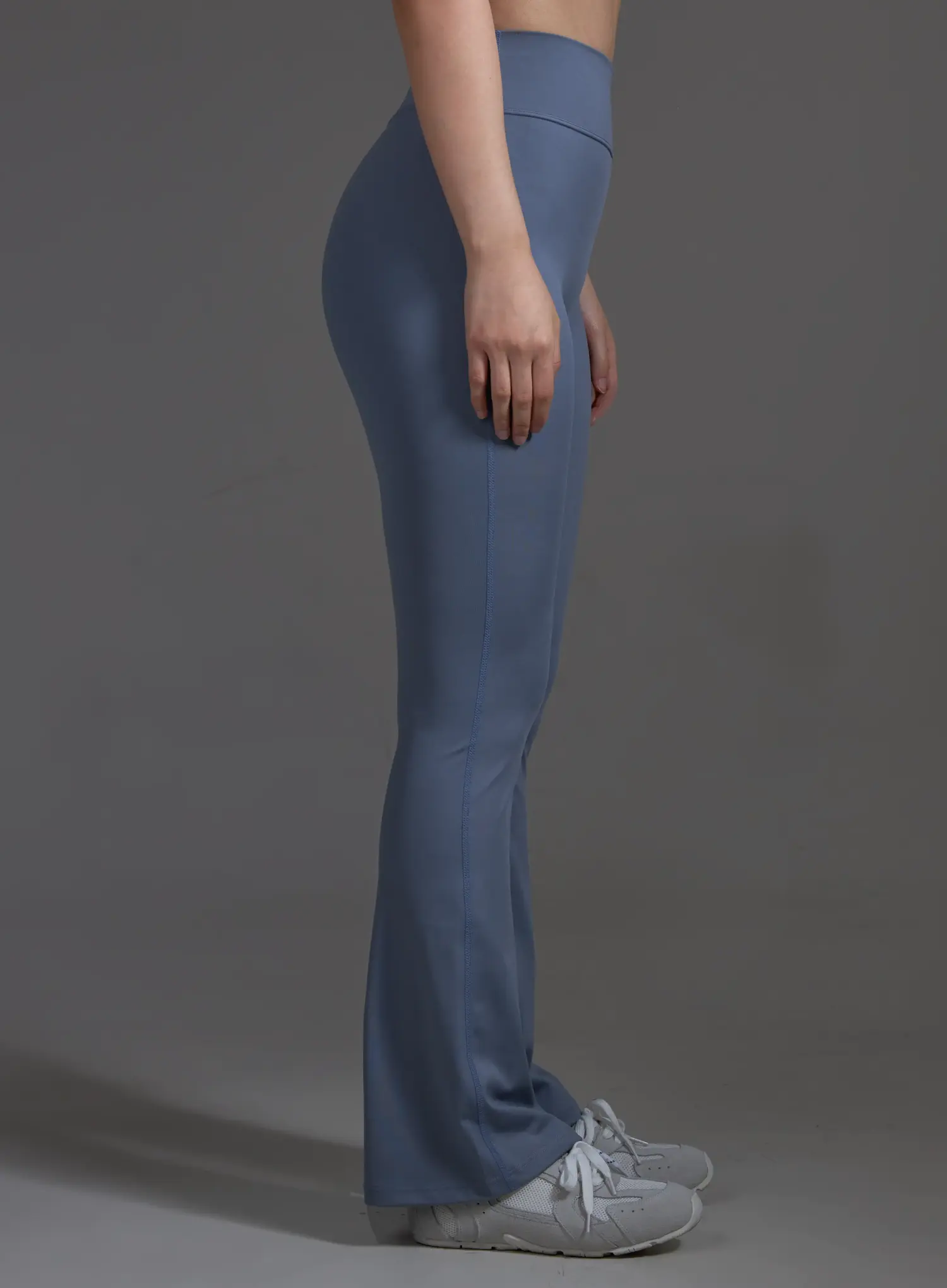 High-Waist Flared Leggings (Light Blue) IO517 - Image 6