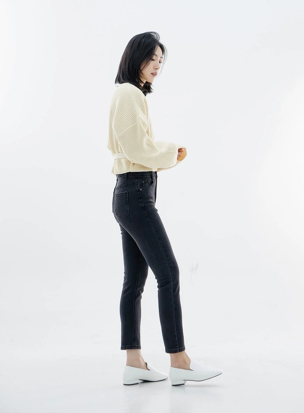 High Waist Long Skinny Pants OO04 - Image 13
