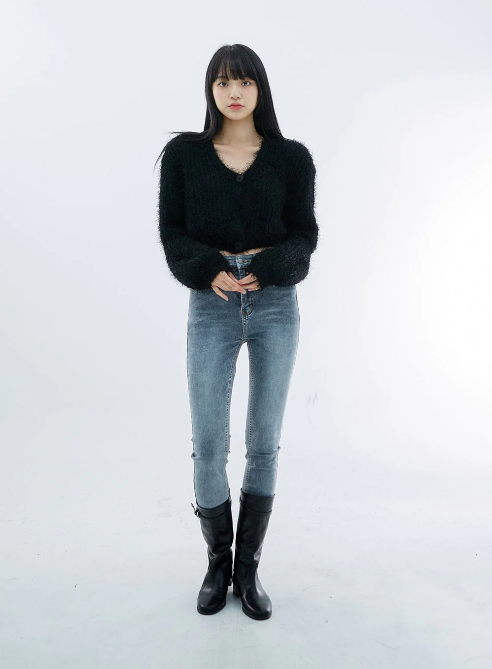 High Waist Long Skinny Pants OO04 - Image 2