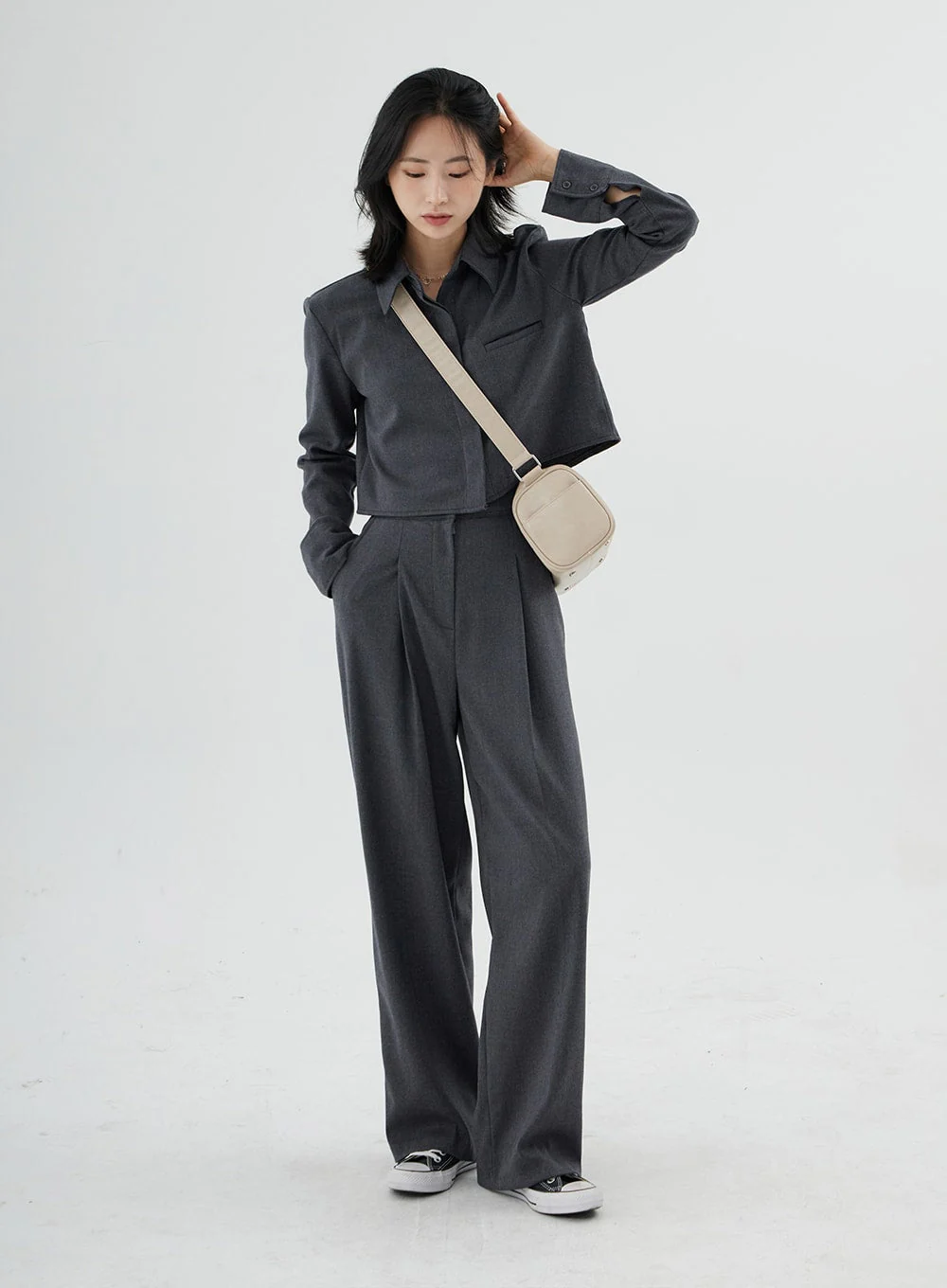 High Waist Maxi Tailored Pants ON11 - Image 11