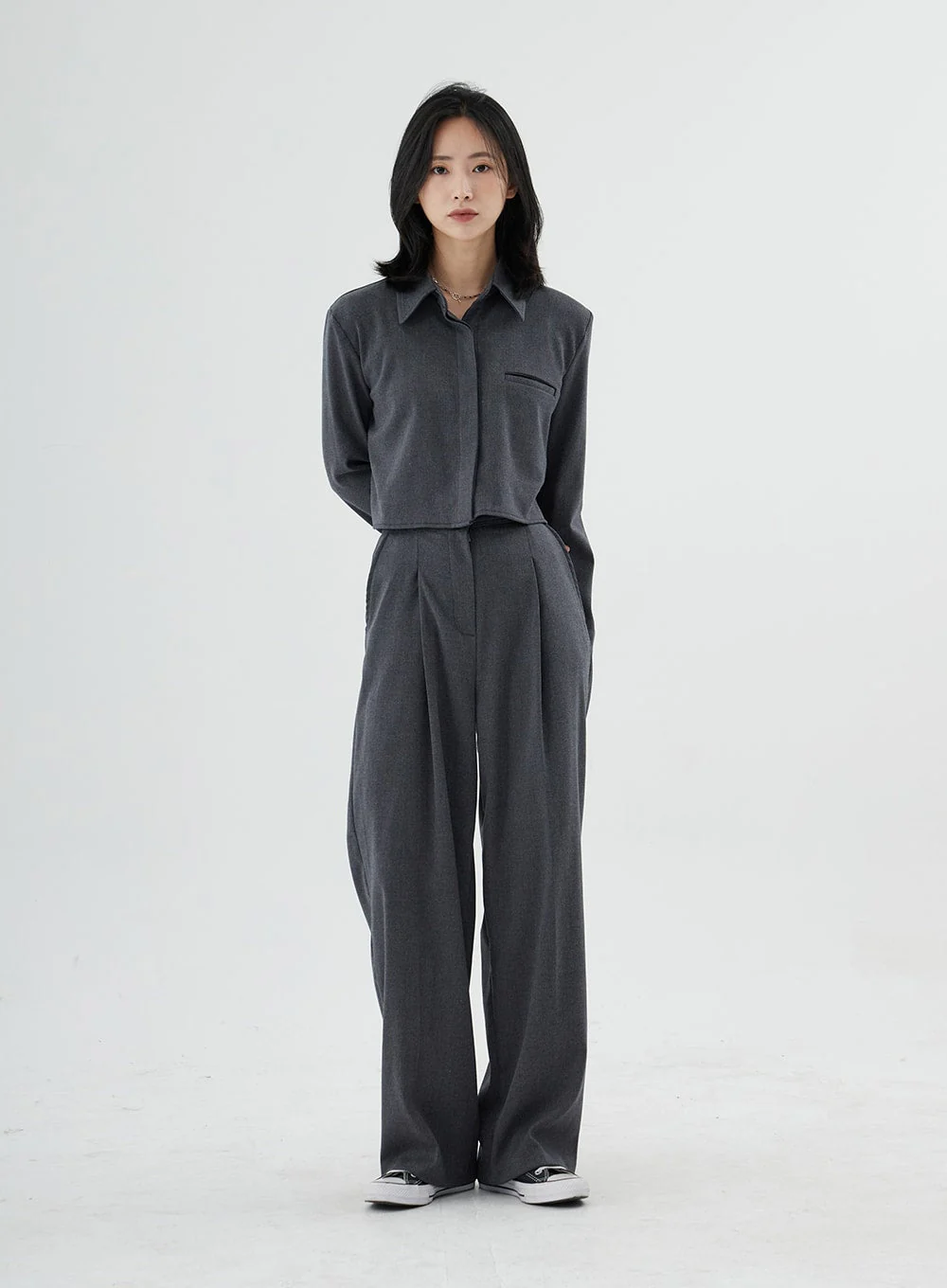 High Waist Maxi Tailored Pants ON11 - Image 2