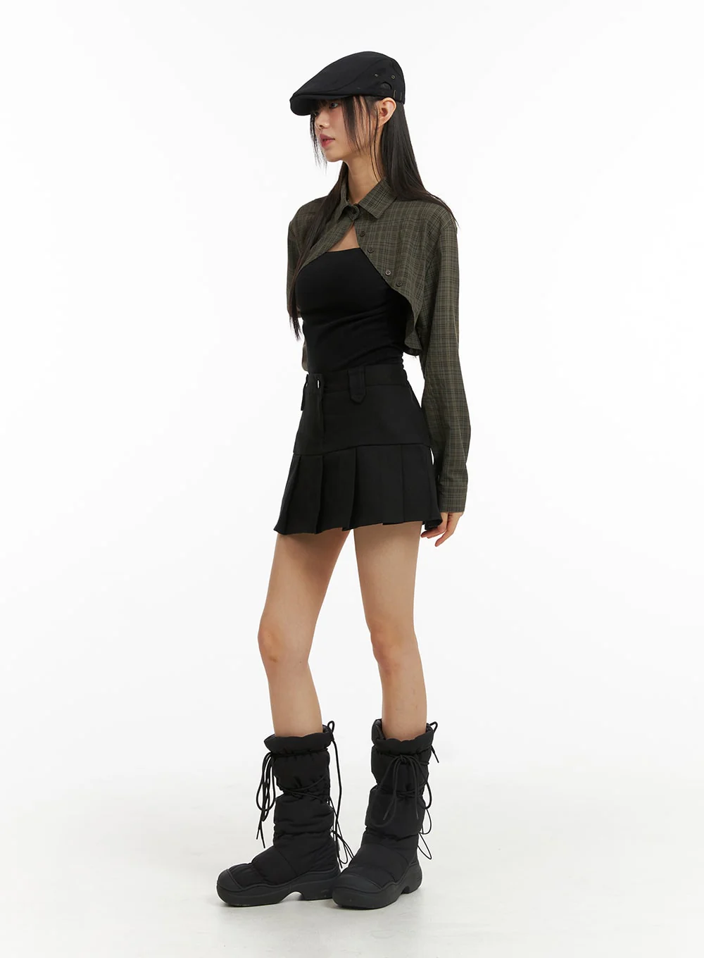 High Waist Pleated Mini Skirt CJ317 - Image 15