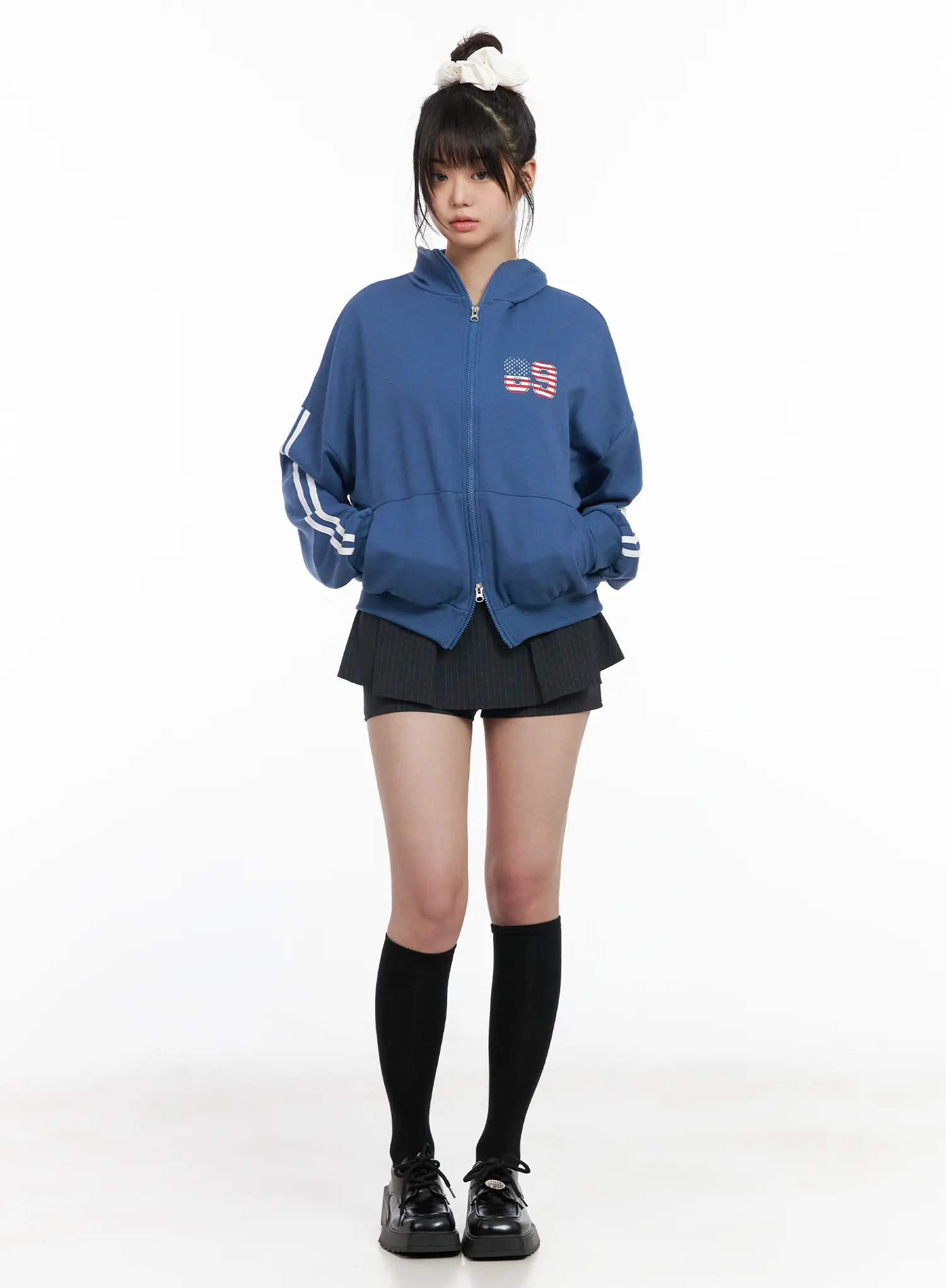 High-Waist Pleated Mini Skort CM512 - Image 5
