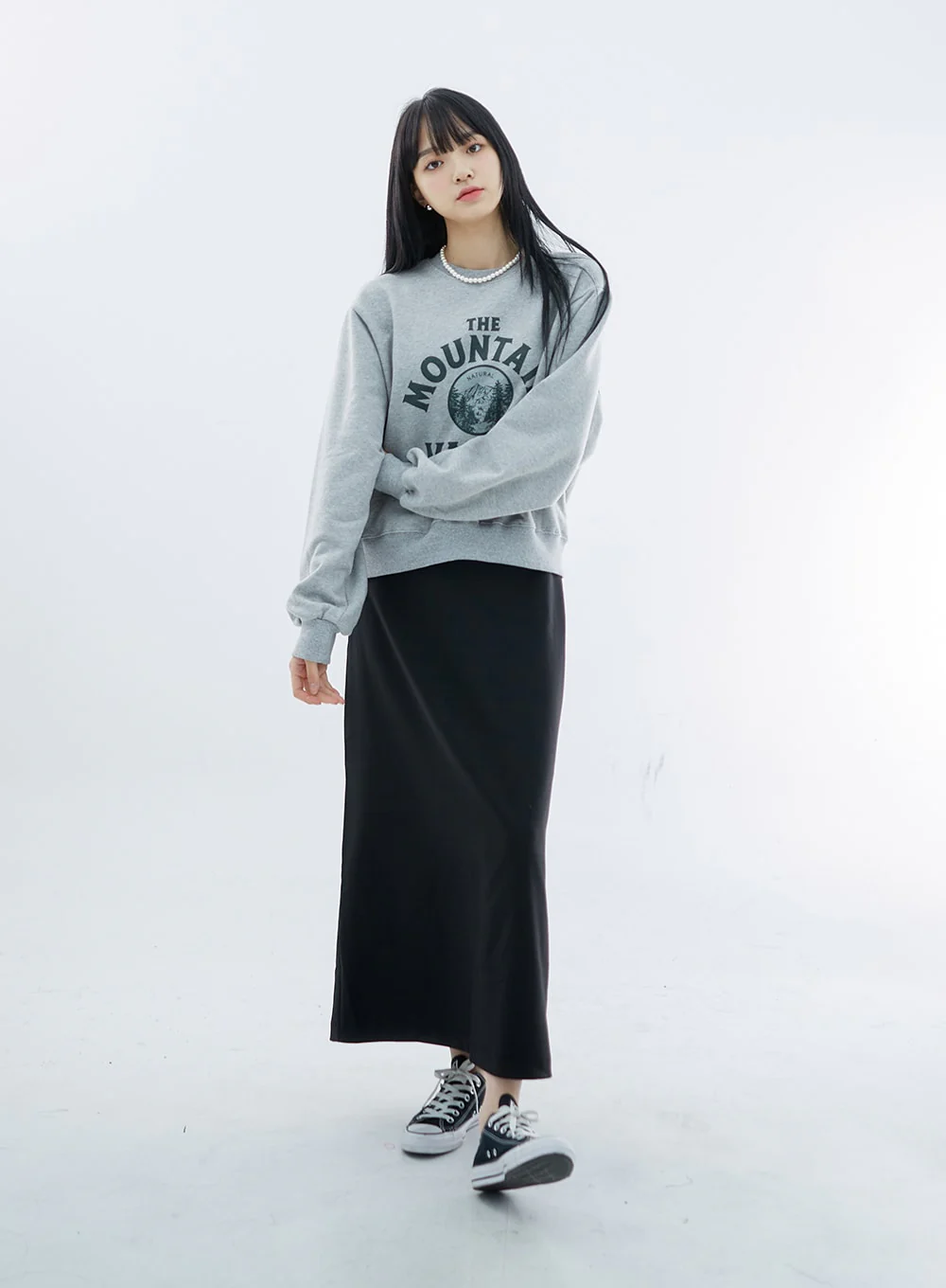 High Waist Simple Maxi Long Skirt OO04 - Image 7