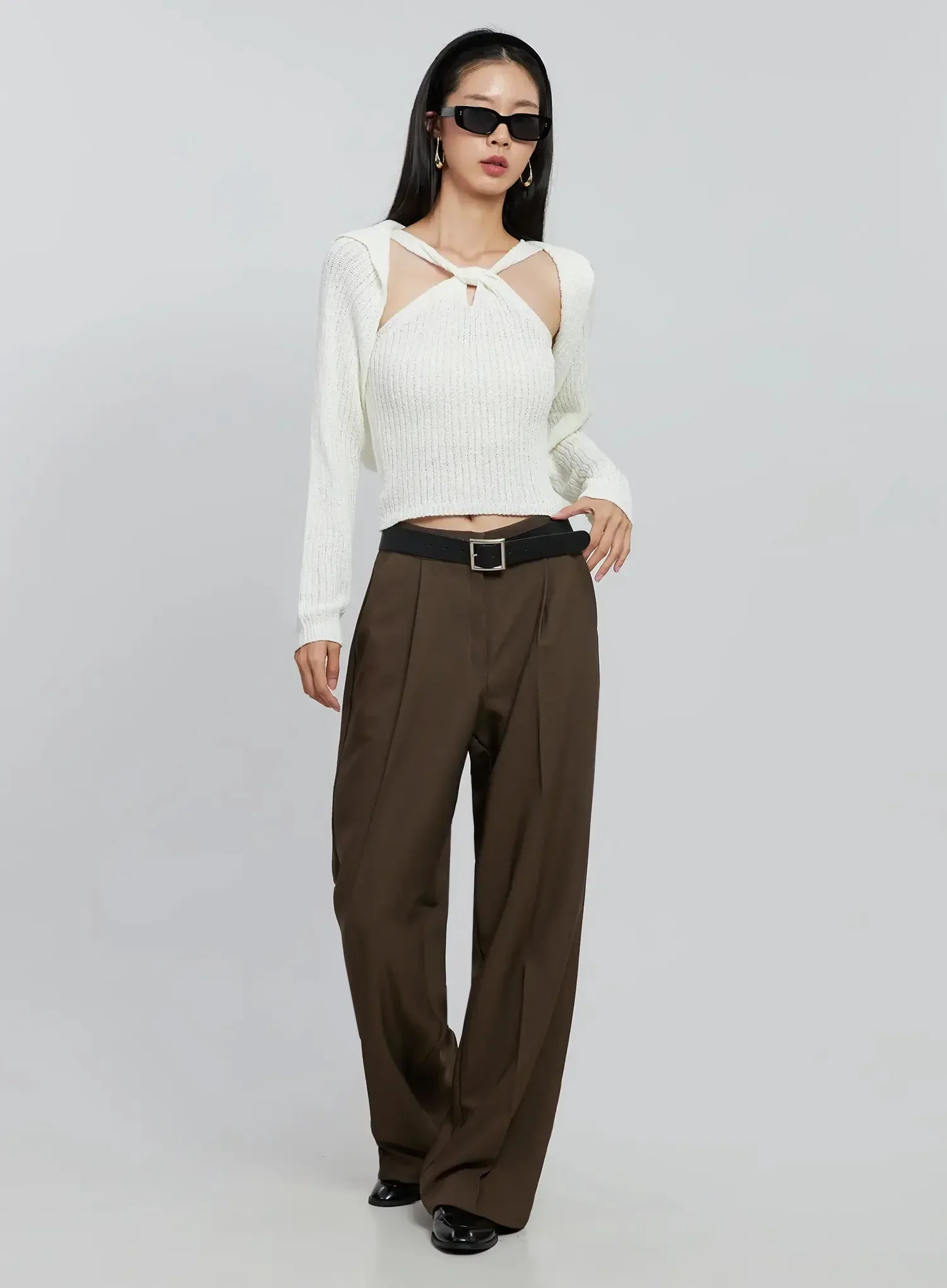 High Waist Tailored Pants IN507 - Image 17