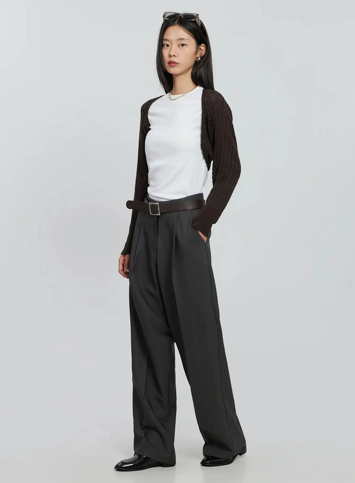 High Waist Tailored Pants IN507 - Image 2