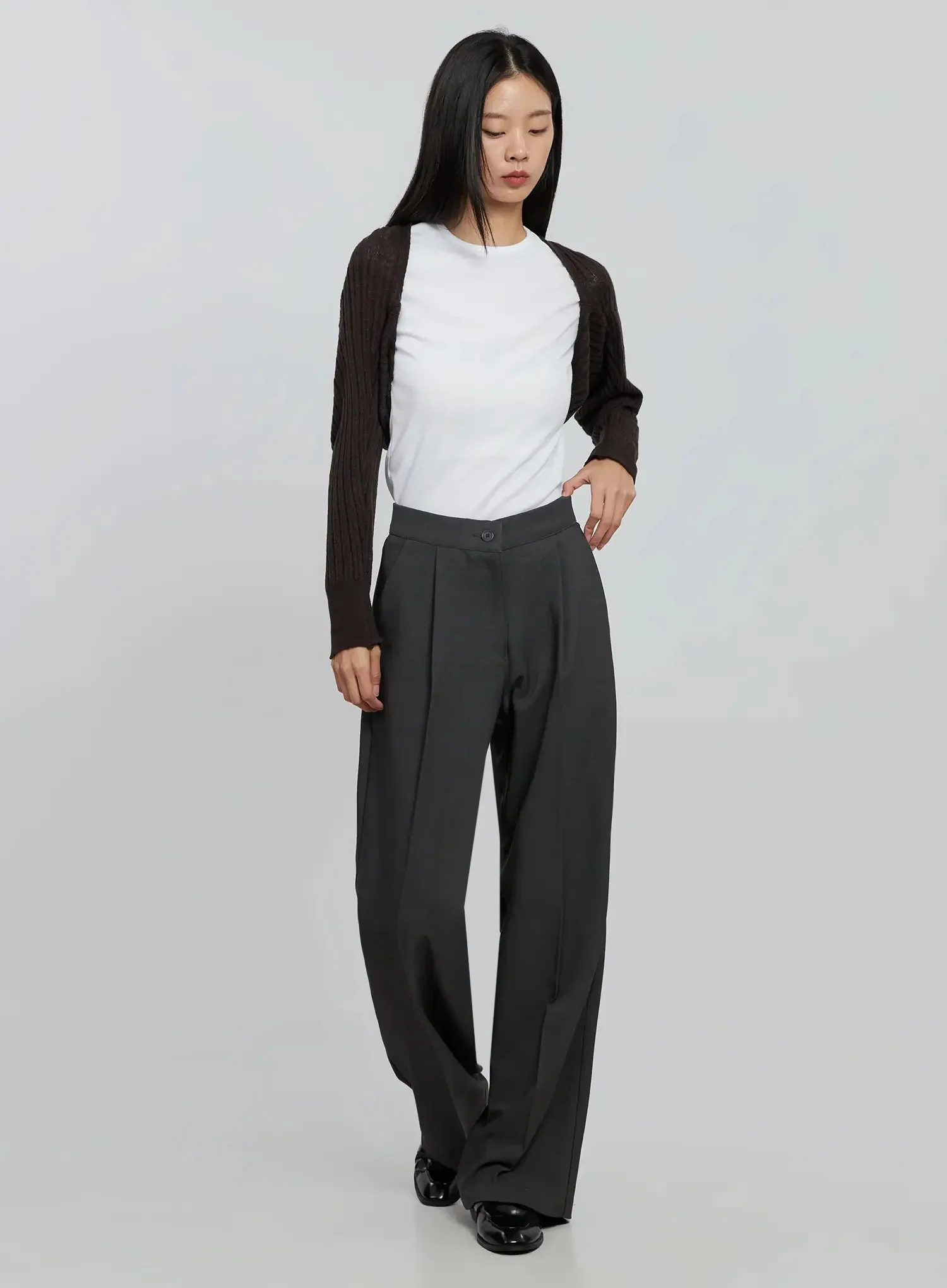 High Waist Tailored Pants IN507 - Image 3