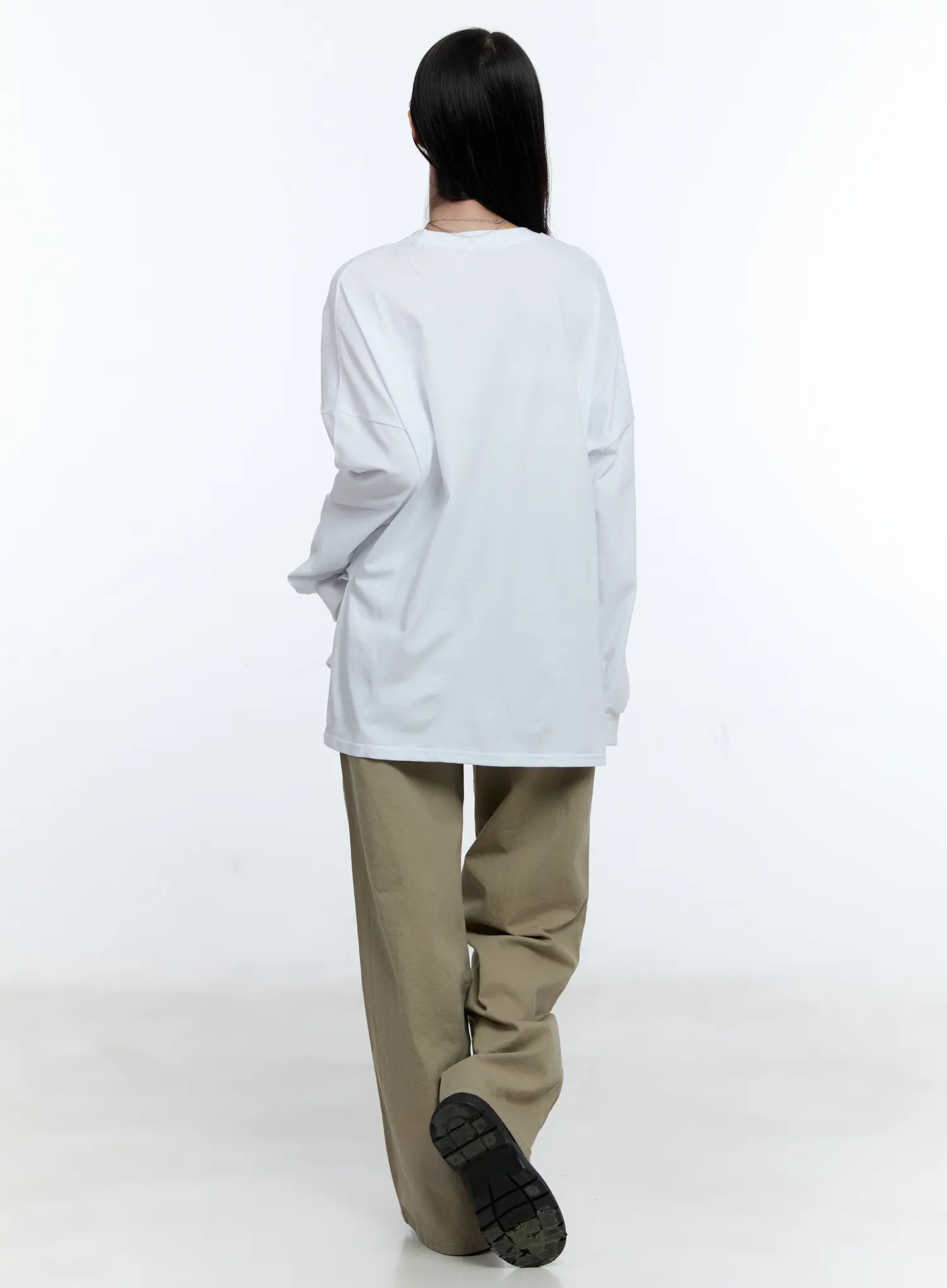 High-Waist Wide-Leg Cotton Pants CG513 - Image 5