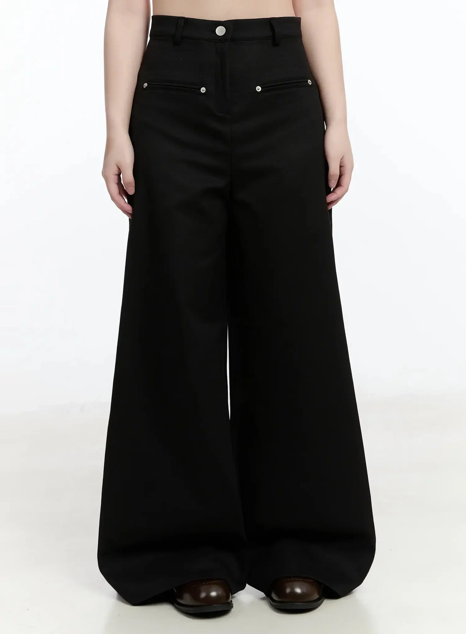 High-Waist Wide-Leg Pants IM513
