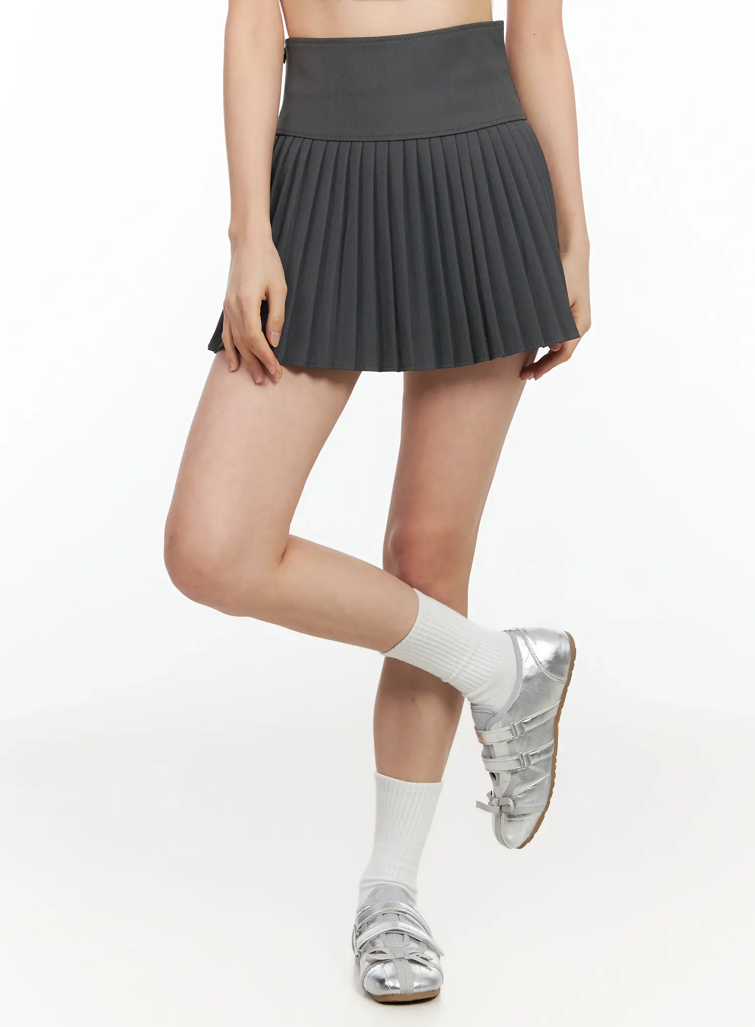 High-Waisted Pleated Tennis Skirt IM524 - Image 3