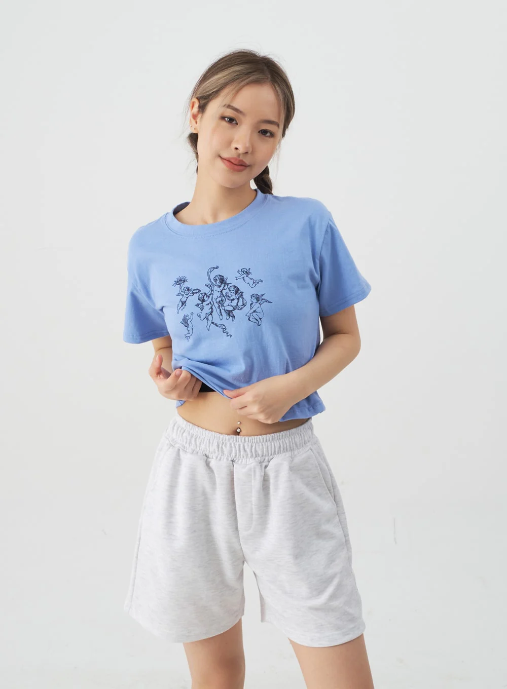 High-Waisted Sweat Shorts CJ13 - Image 14