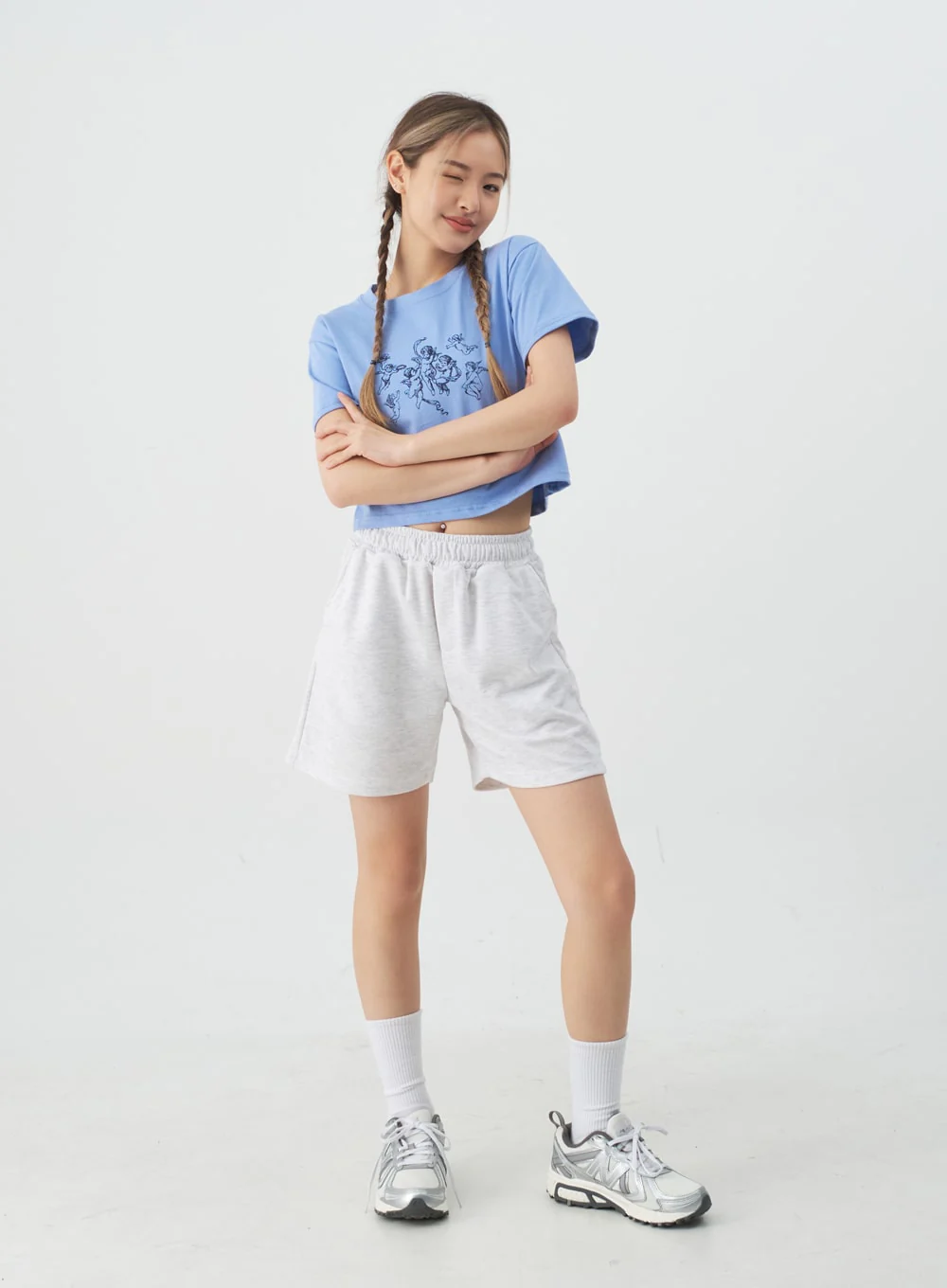 High-Waisted Sweat Shorts CJ13 - Image 15