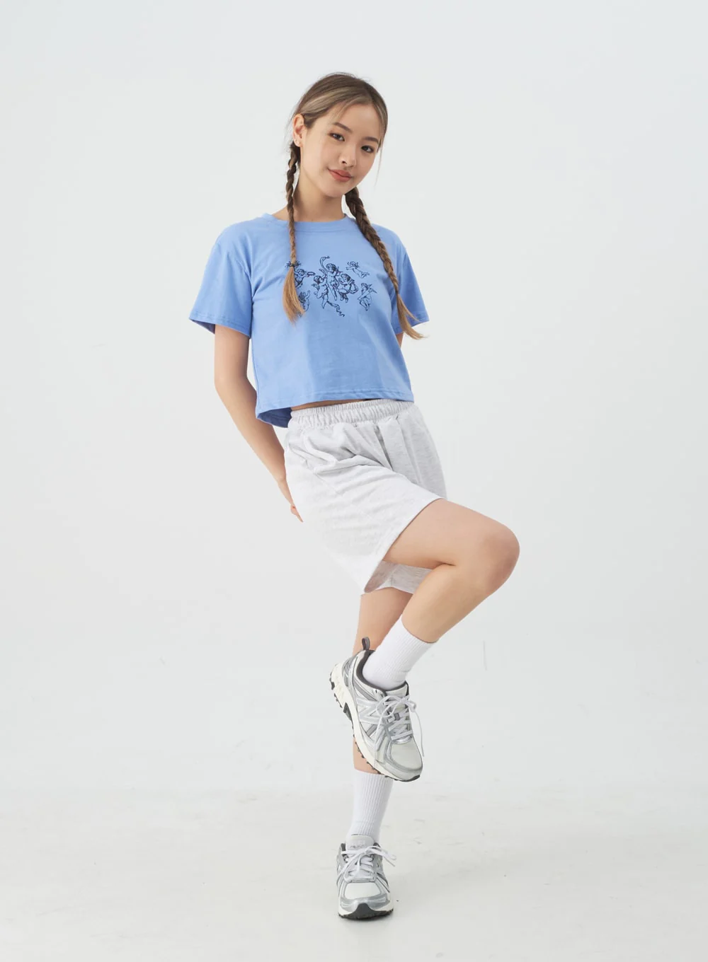 High-Waisted Sweat Shorts CJ13 - Image 4