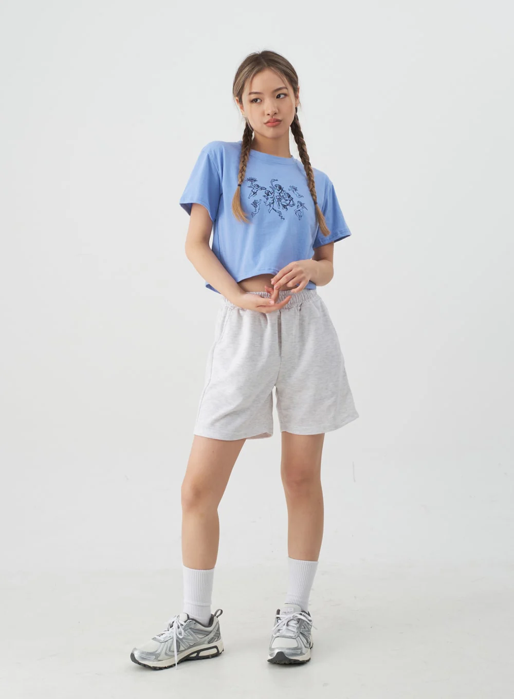 High-Waisted Sweat Shorts CJ13 - Image 9