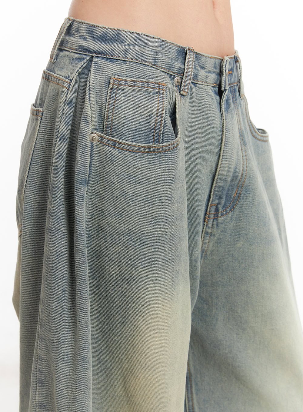 Hillary Washed Wide-Leg Jeans CM504 - Image 8