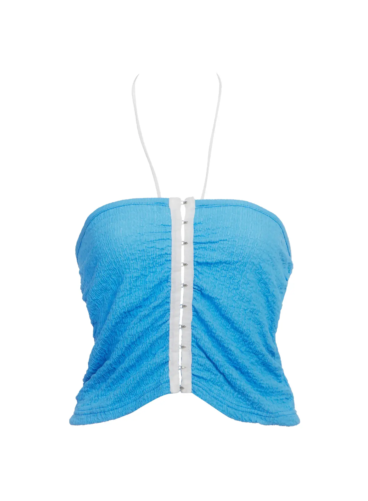 Hook-Front Halter Crop Top IC503