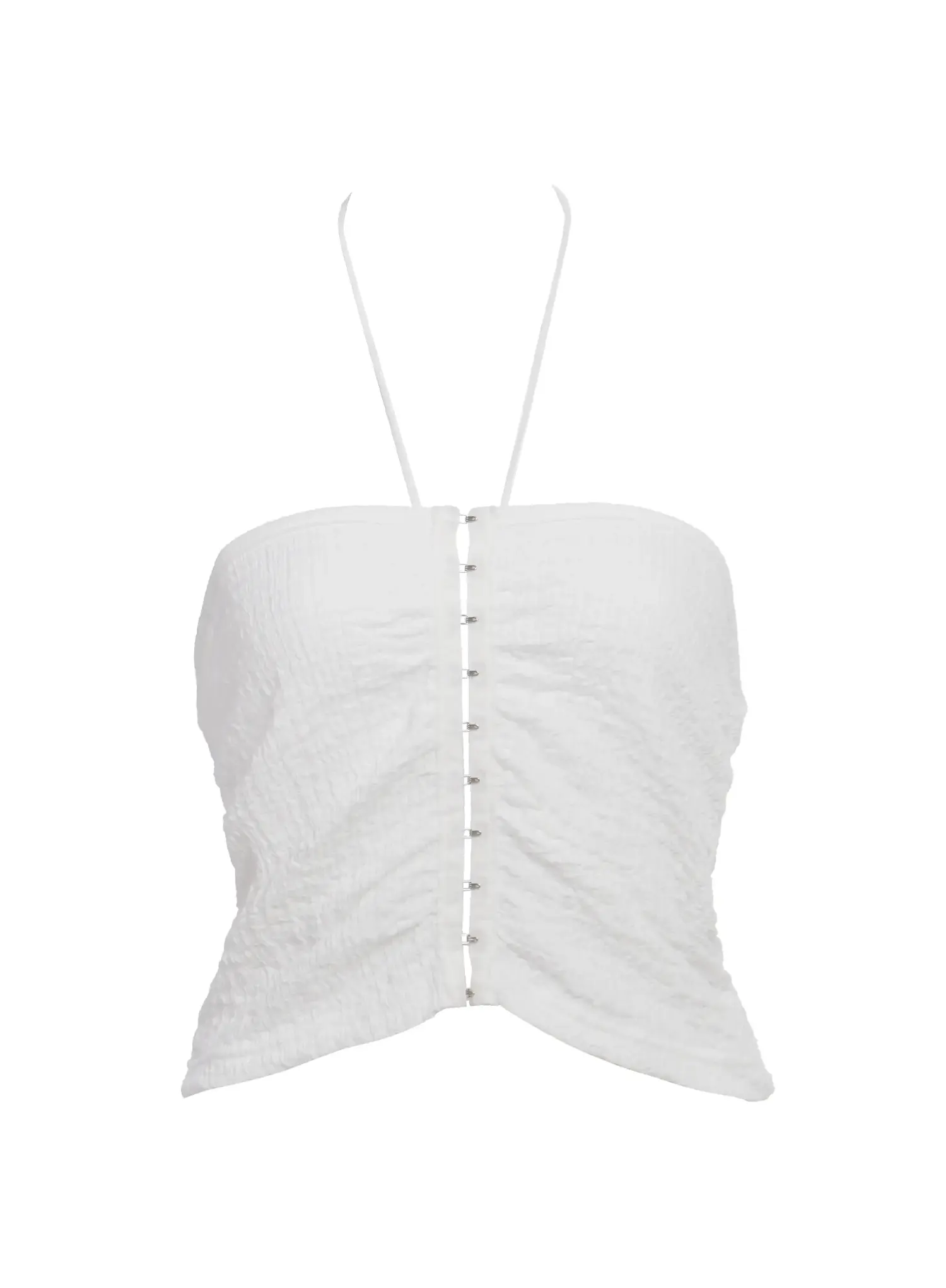 Hook-Front Halter Crop Top IC503 - Image 3