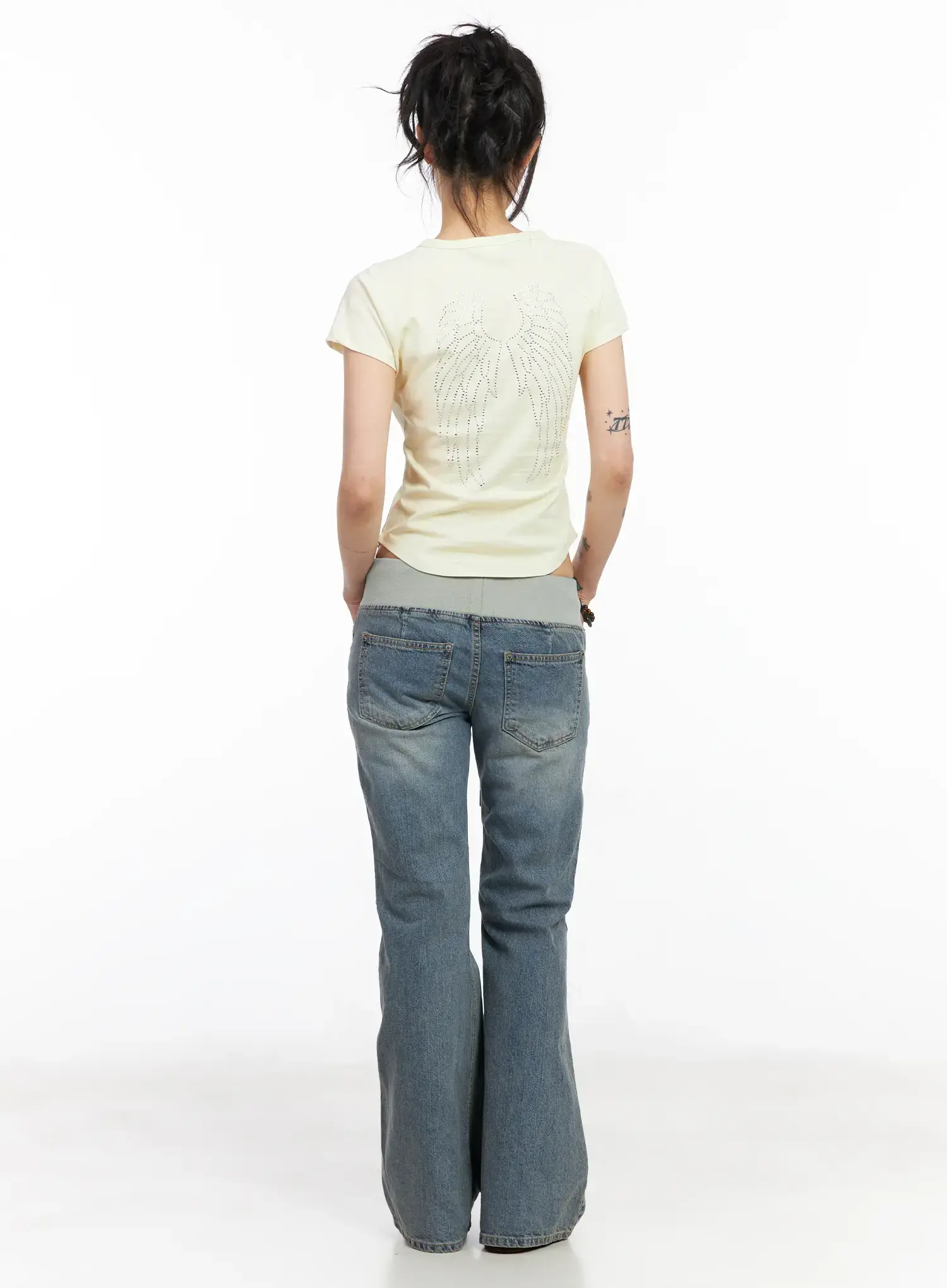 Indigo Bootcut Sweat-Jeans CM517 - Image 7