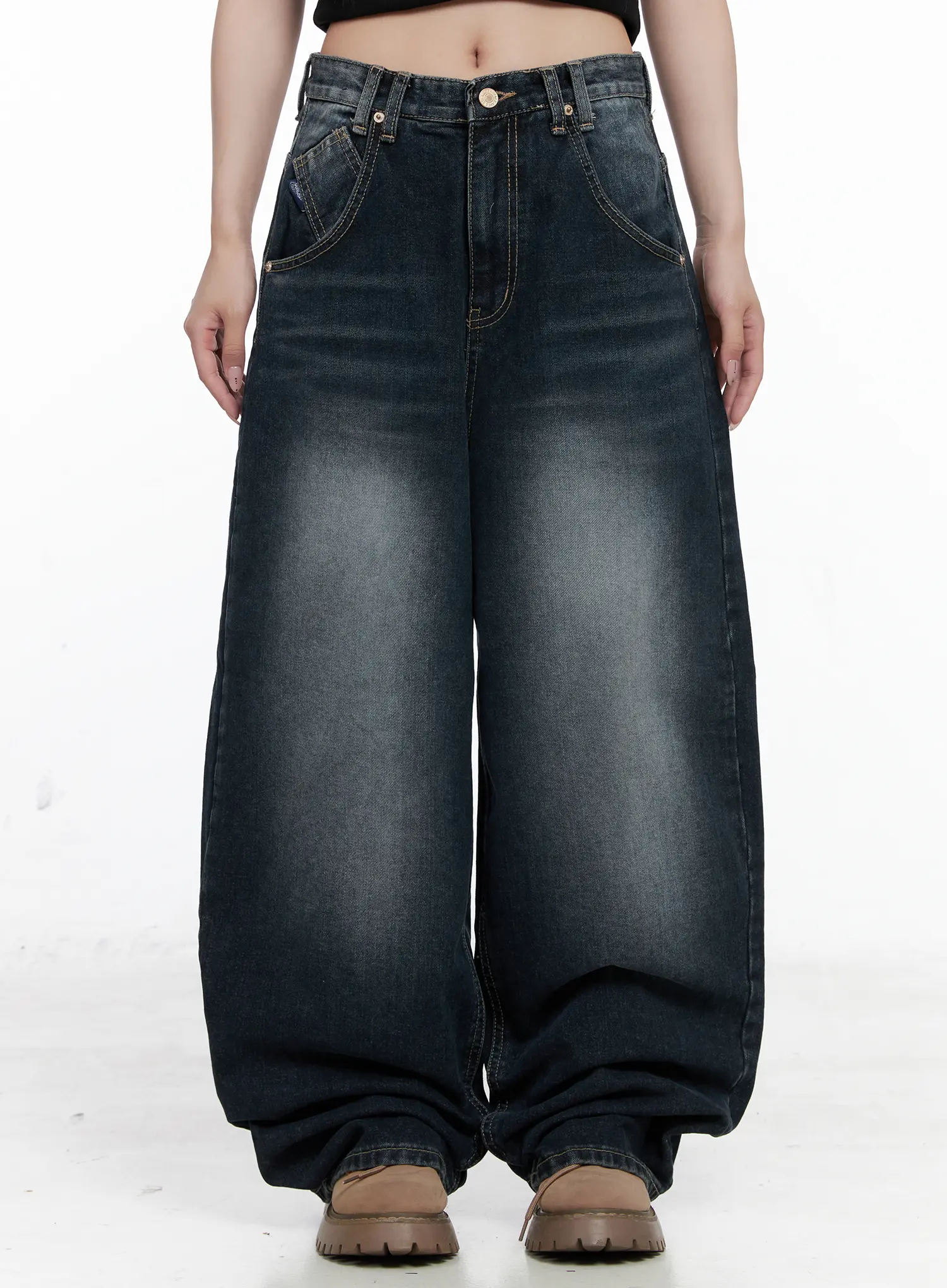 Isla Washed Baggy Jeans CO521
