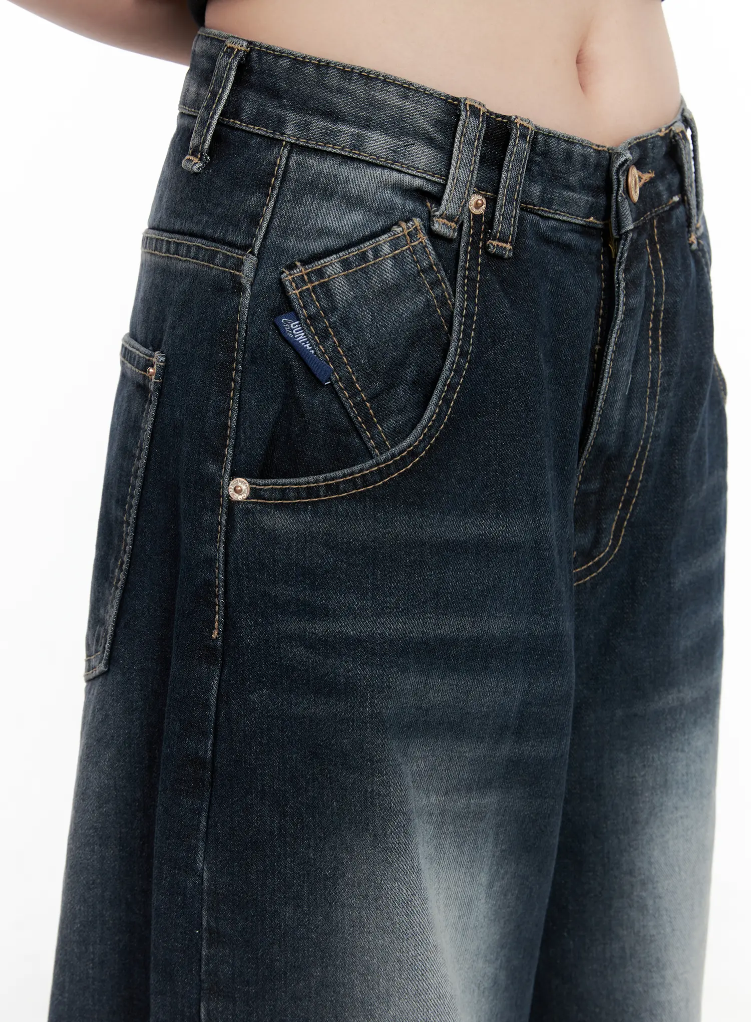 Isla Washed Baggy Jeans CO521 - Image 8