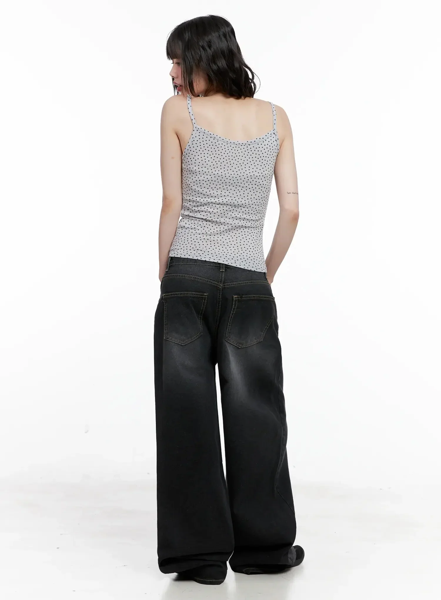 IU Vintage Black Baggy Jeans IL528 - Image 10