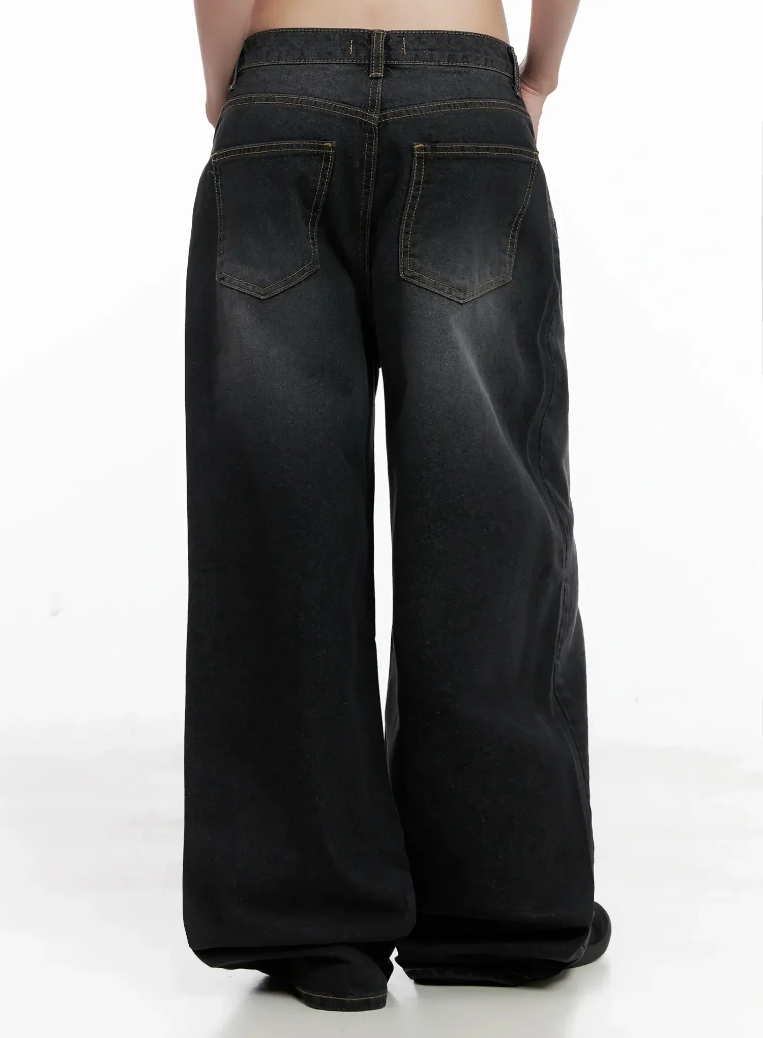 IU Vintage Black Baggy Jeans IL528 - Image 11