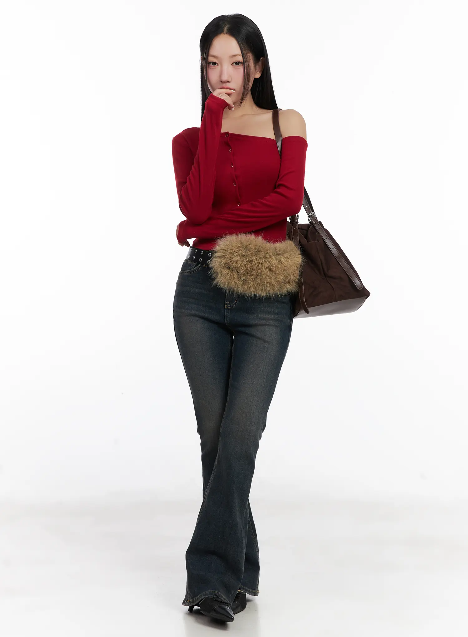 Jay Dark-Wash Bootcut Jeans CD501 - Image 7