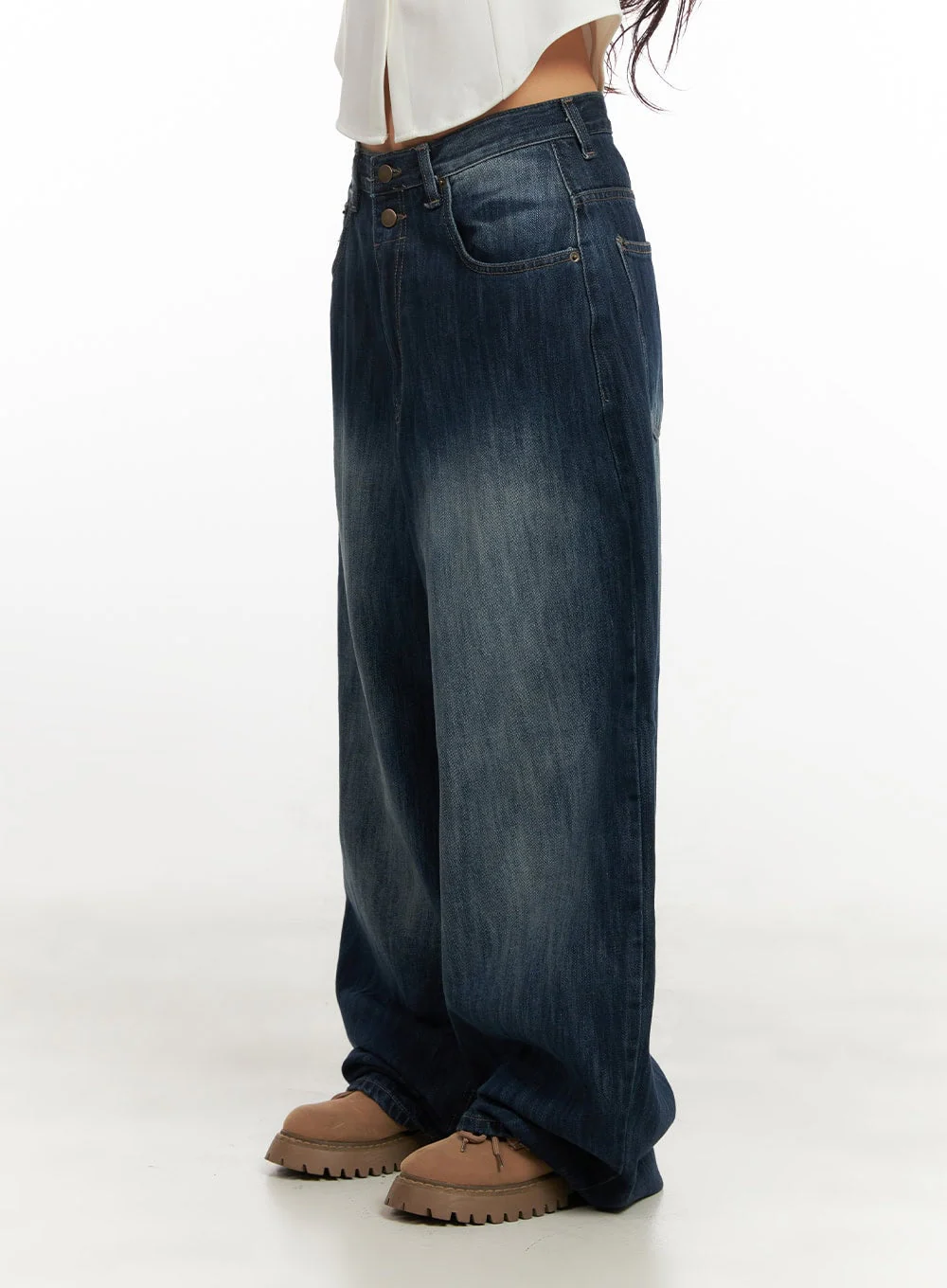 Jessica Wide-Fit Denim Jeans CN426 - Image 7